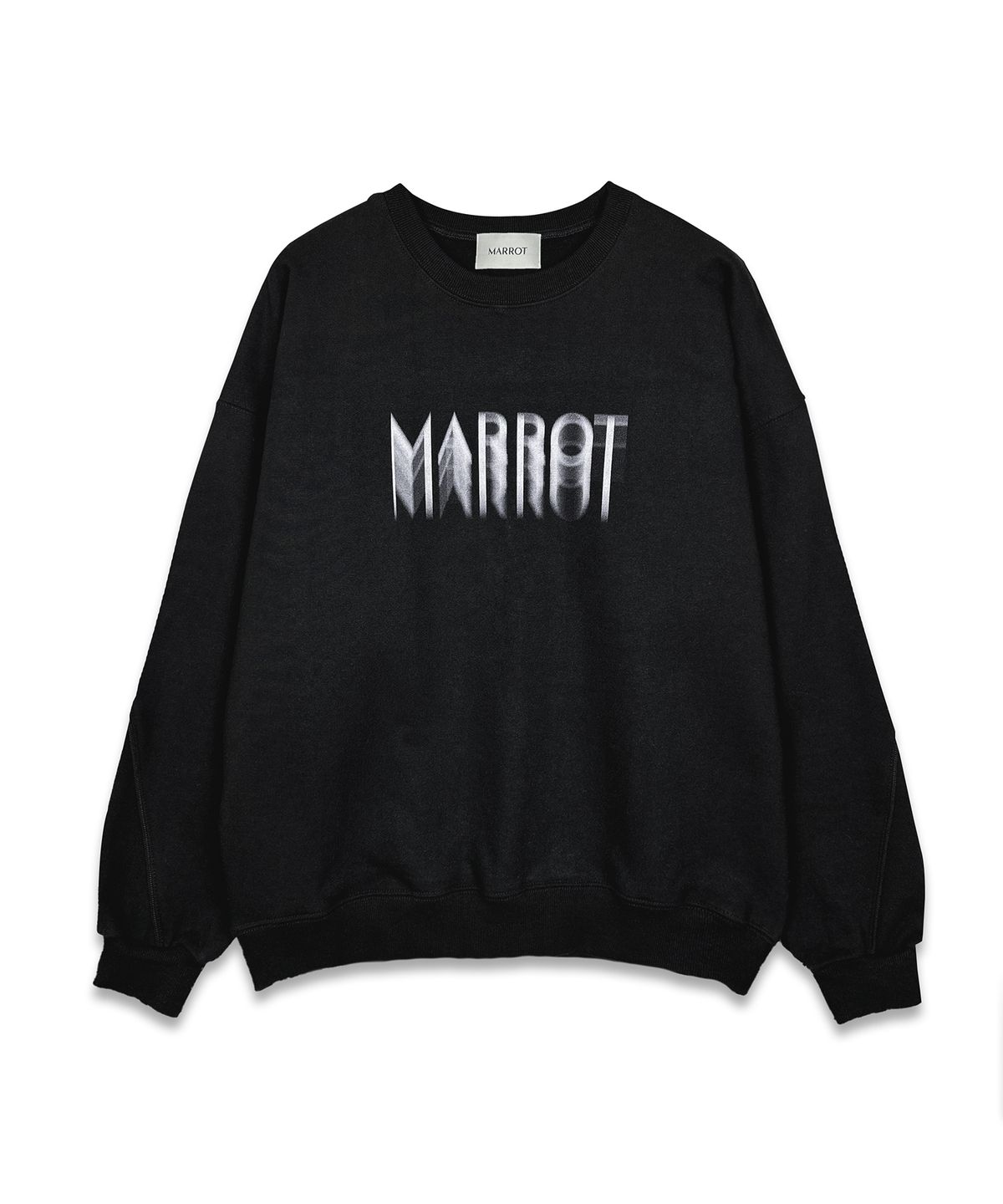 마롯(MARROT) 파이핑 스웻셔츠_블랙