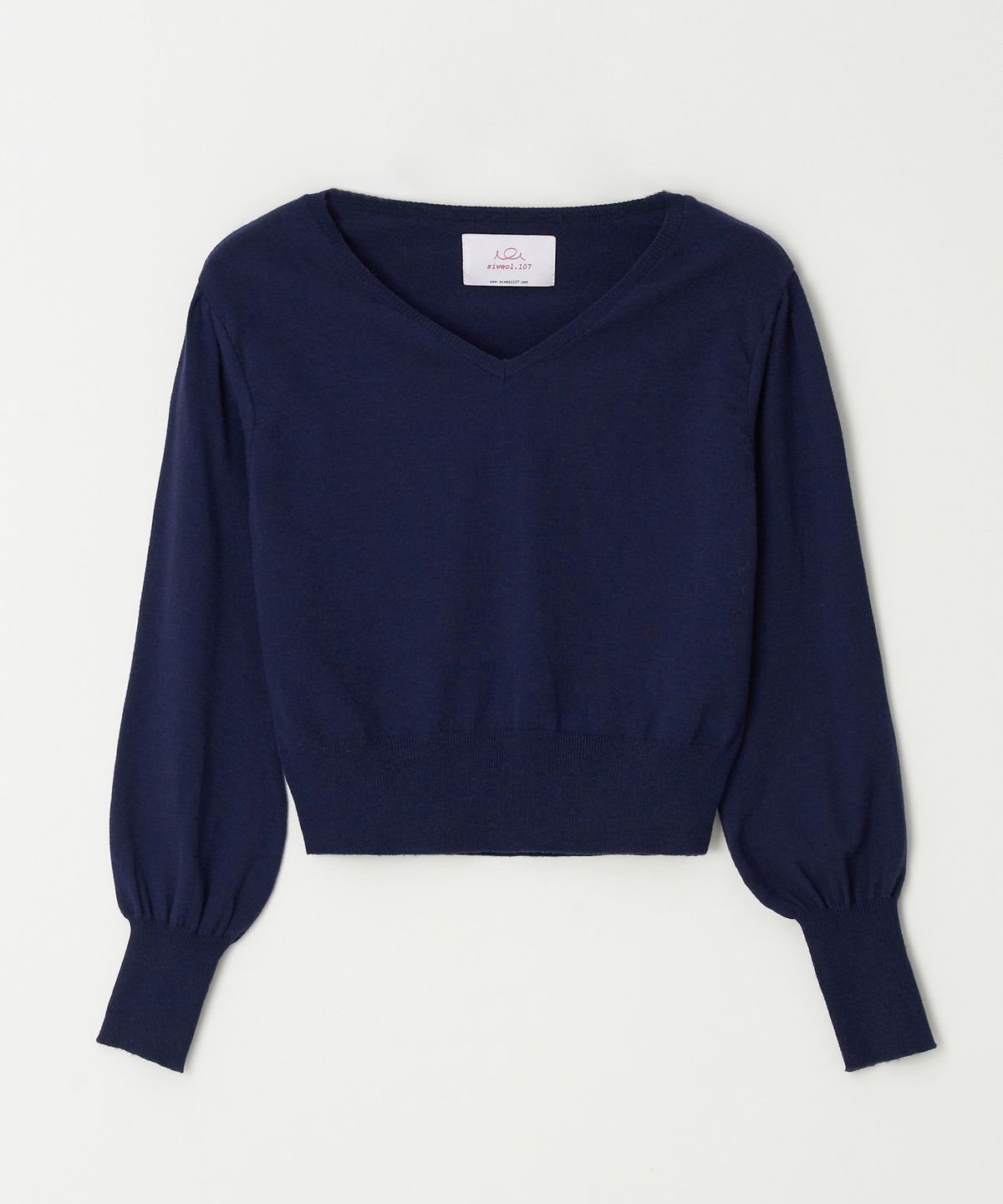 시월107(SIWEOL107) emma puff knit (navy)
