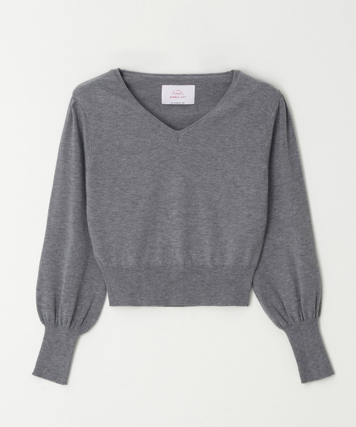 시월107(SIWEOL107) emma puff knit (gray)