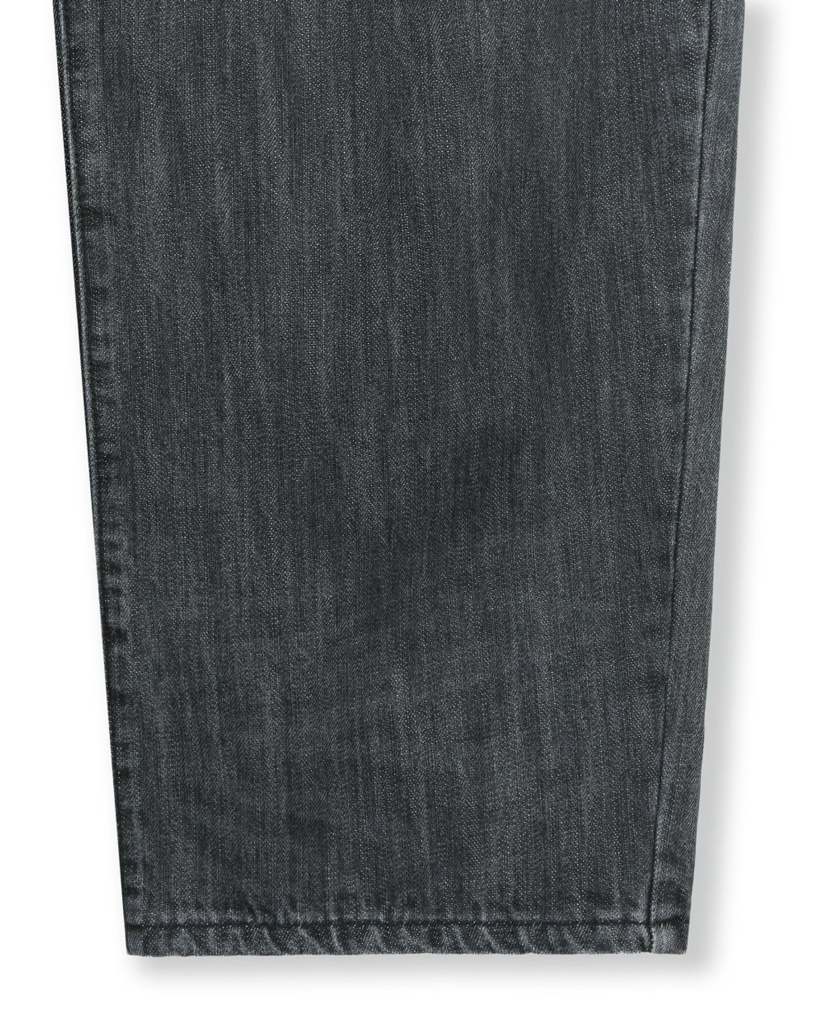 비슬로우(BESLOW) DEEP ONE TUCK FADED JEANS FADE BLACK