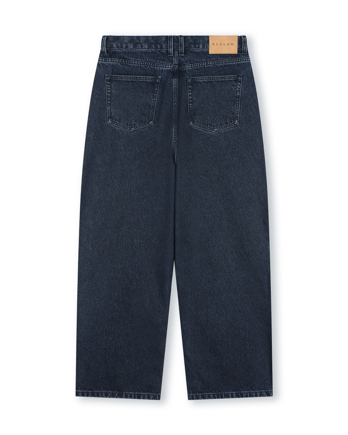 비슬로우(BESLOW) CONE MILL DEEP ONE TUCK JEAN BLUE BLACK