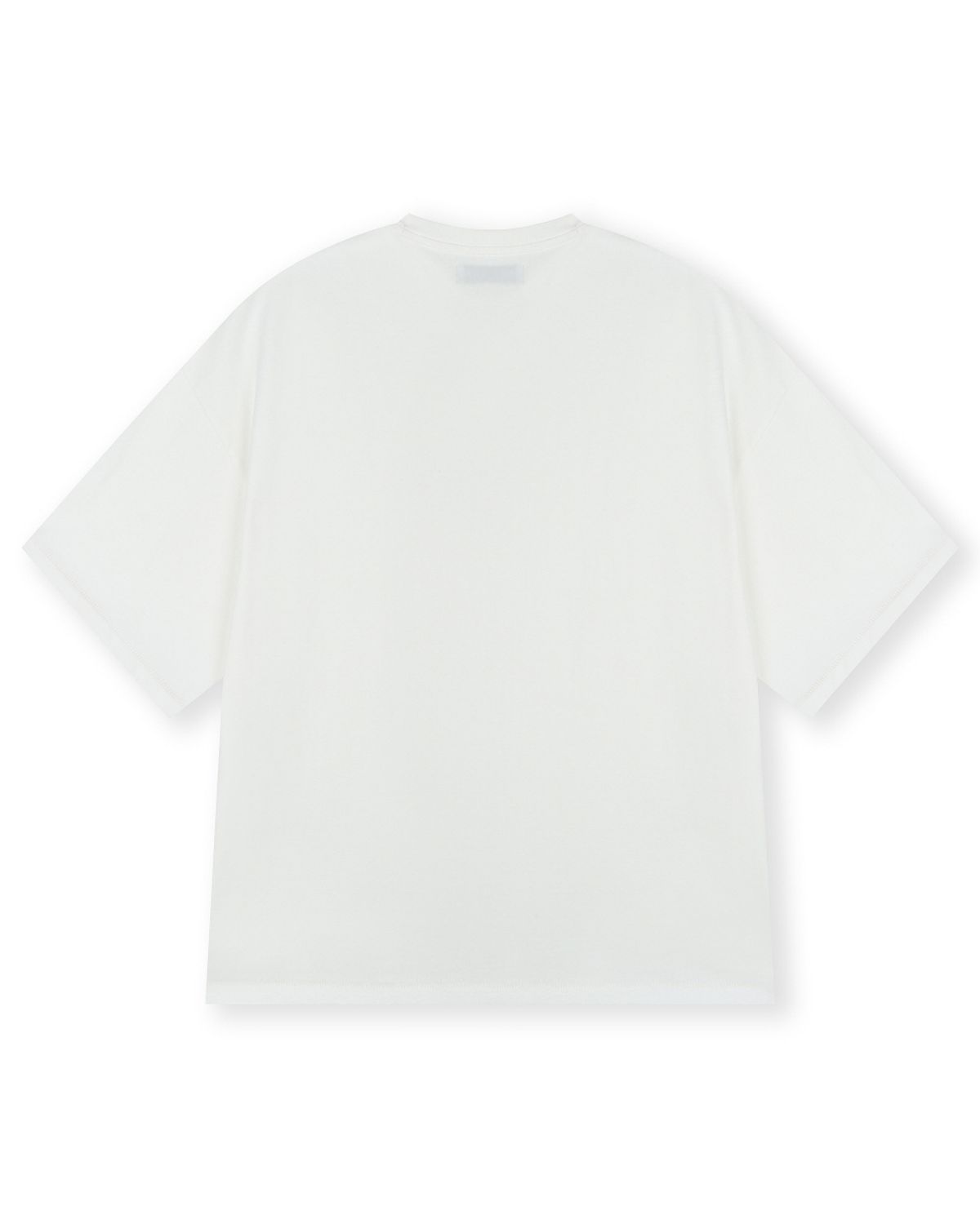 비슬로우(BESLOW) OVERSIZED SINGLE STITCH T-SHIRTS WHITE