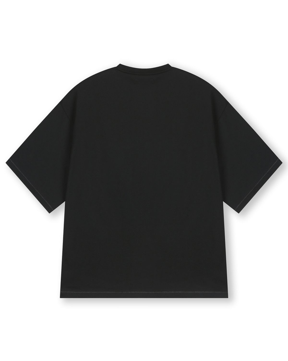 비슬로우(BESLOW) OVERSIZED SINGLE STITCH T-SHIRTS BLACK