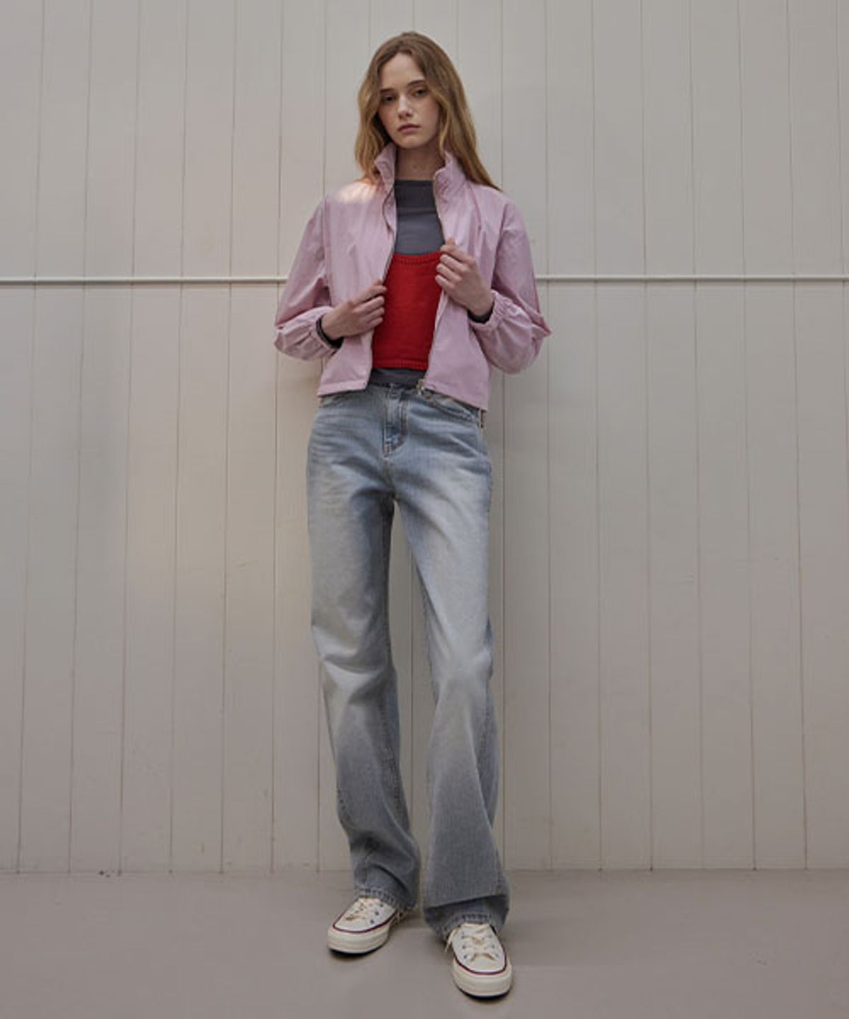 헤인트(HAINT) LIGHT HIDDEN HOOD CROP JUMPER_2COLORS_PINK