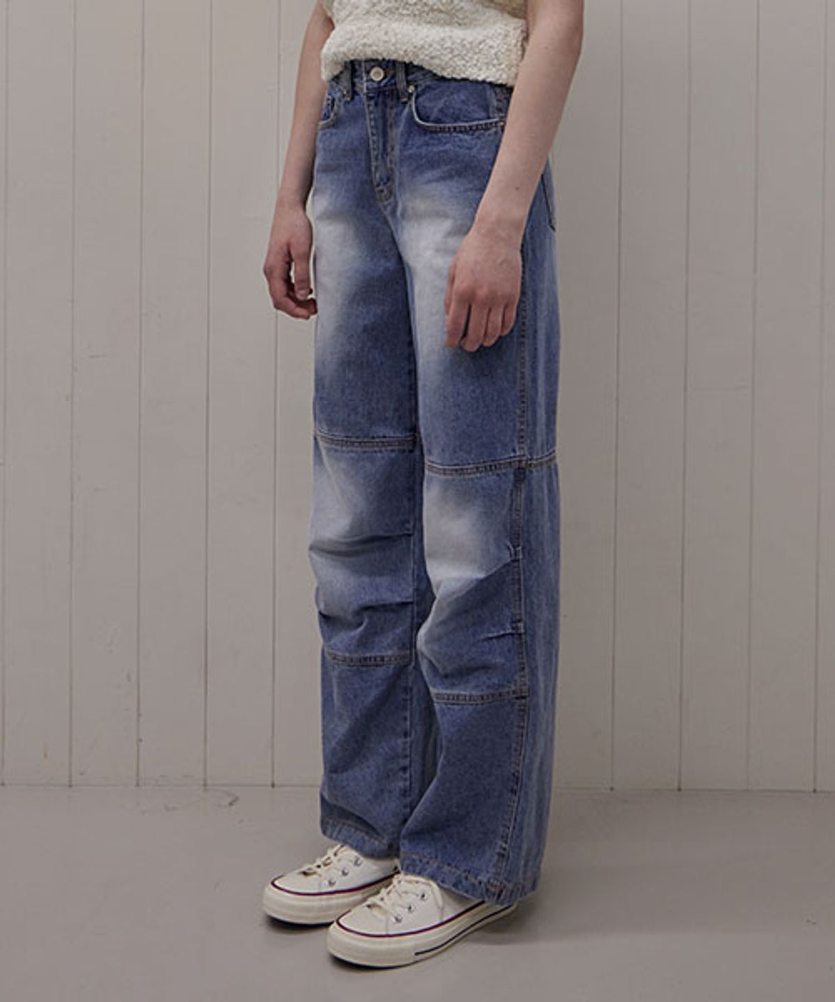 헤인트(HAINT) CIRCLE PIN-TUCK LONG WIDE PANTS