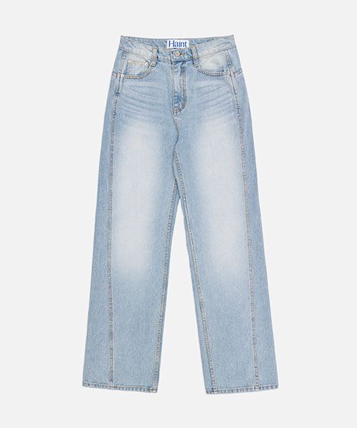High Waist Banana Denim Pants