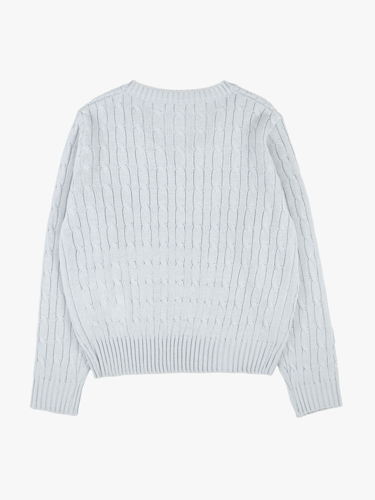 핑크파인애플(PINK PINEAPPLE) CLASSY V-NECK KNIT_GREY
