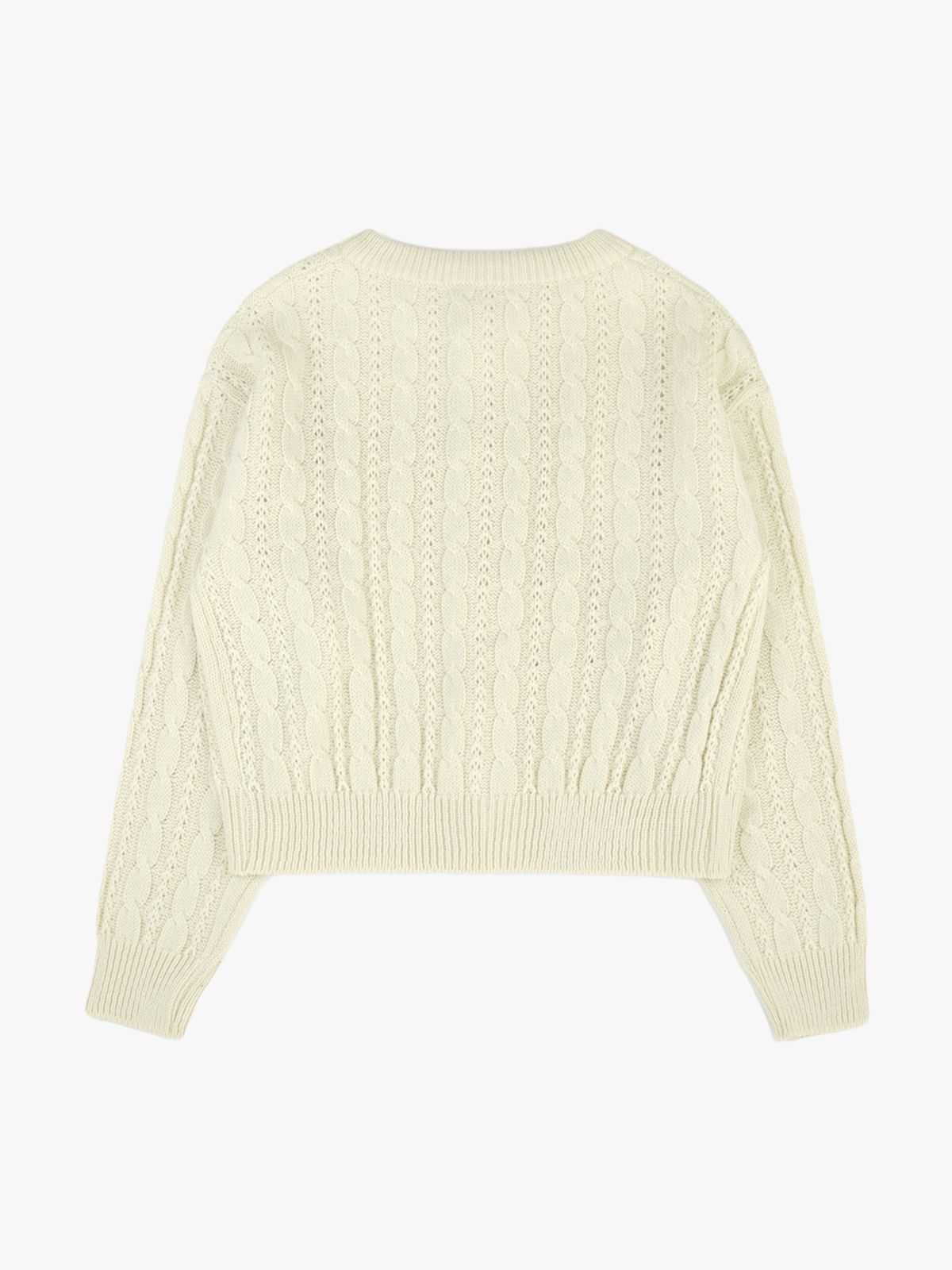 핑크파인애플(PINK PINEAPPLE) MARGARET TWIST CARDIGAN_IVORY