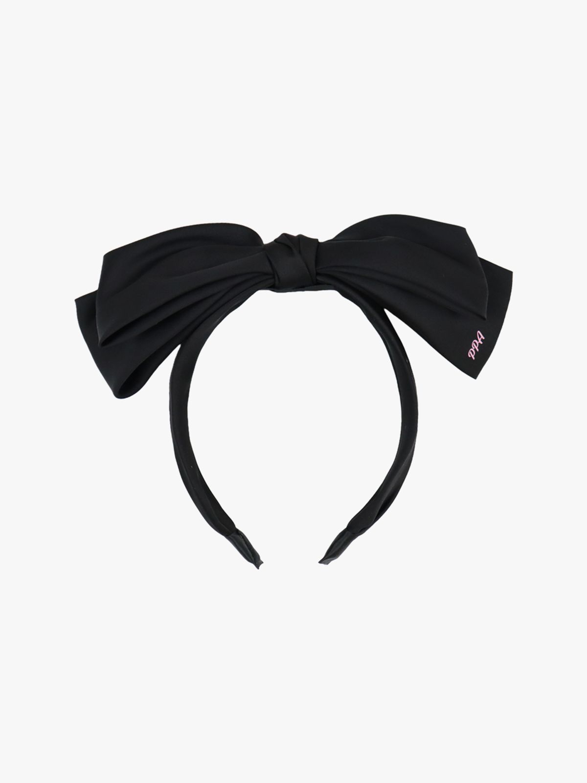 핑크파인애플(PINK PINEAPPLE) TIERED RIBBON HAIR BAND_BLACK
