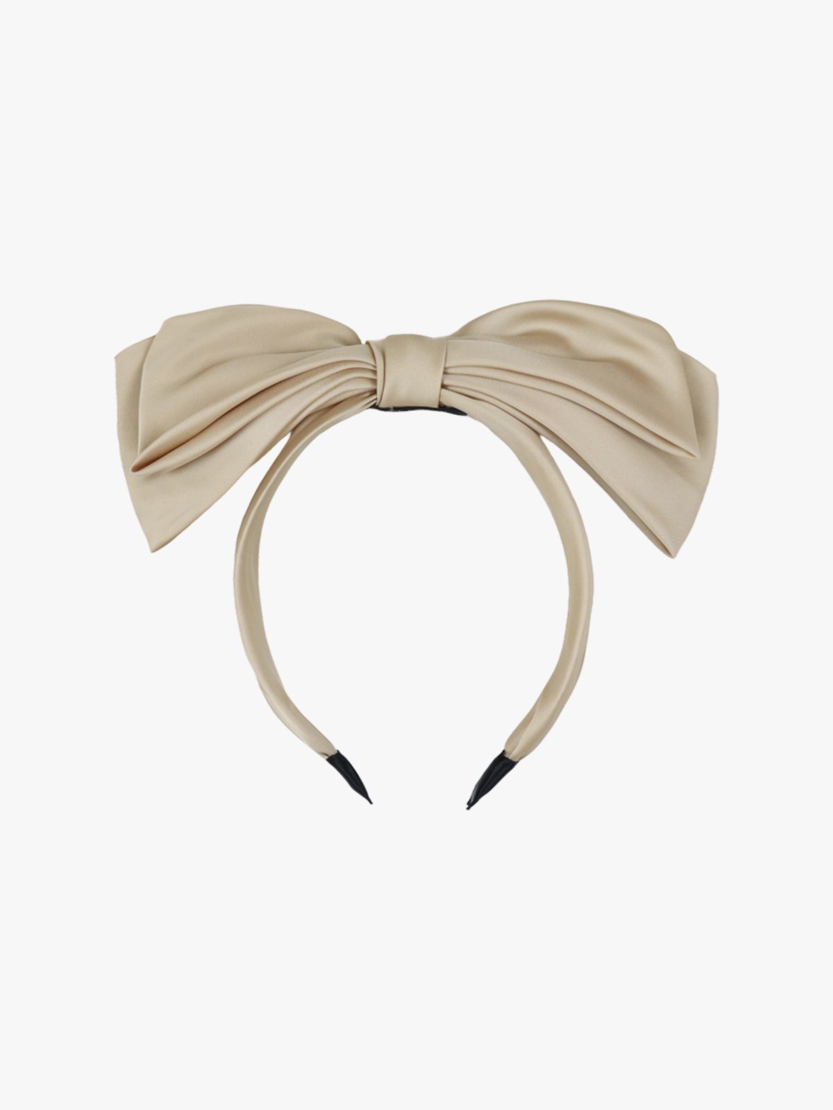 핑크파인애플(PINK PINEAPPLE) TIERED RIBBON HAIR BAND_BEIGE