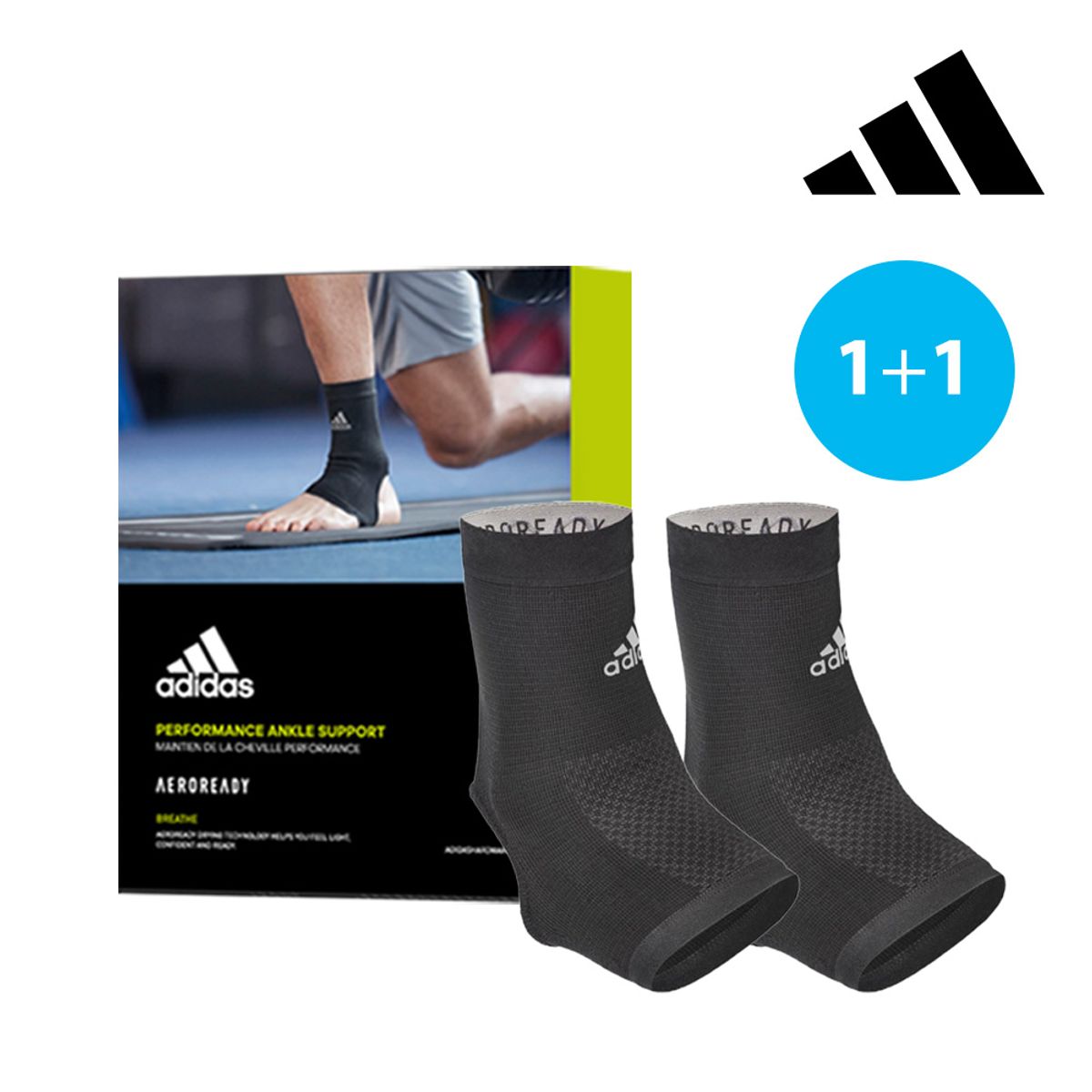 아디다스 피트니스(ADIDAS FITNESS) 에어로레디 발목 보호대 세트(2개입)