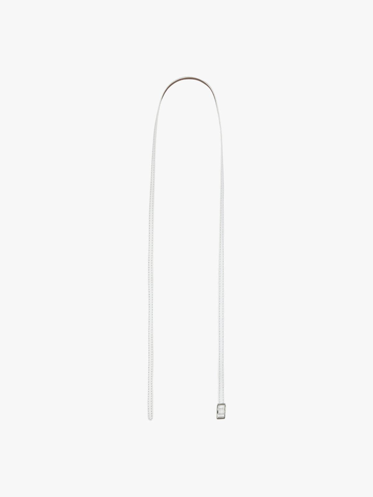 핑크파인애플(PINK PINEAPPLE) THIN VEGAN LEATHER BELT_WHITE