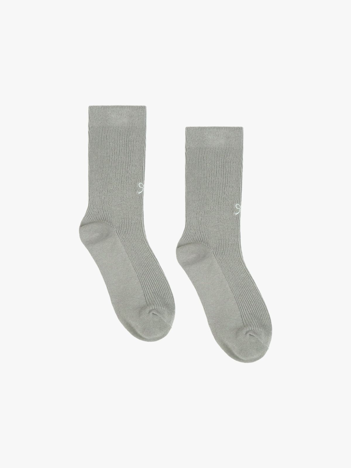 핑크파인애플(PINK PINEAPPLE) [2pack] PETITE RIBBON SOCKS SET_GREY