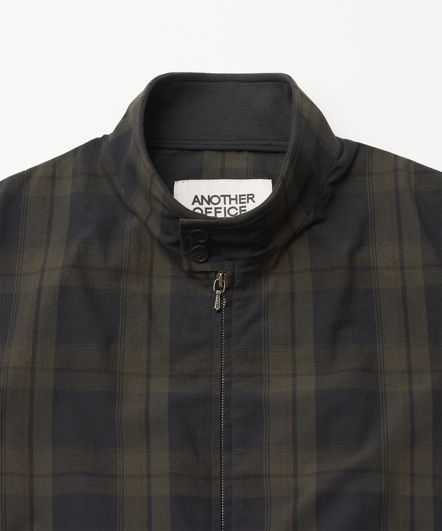 MUSINSA | ANOTHER OFFICE Huge Harrington Jacket (Black Olive-Check)