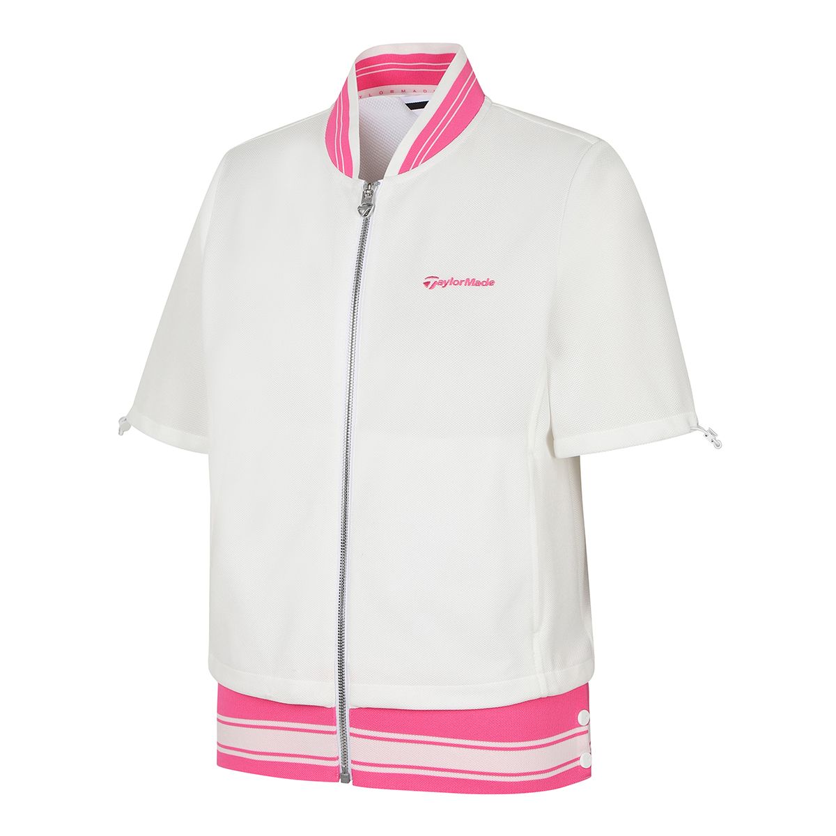 테일러메이드 어패럴(TAYLORMADE APPAREL) 여성 조직감 반팔 점퍼 T8031JN5106-100