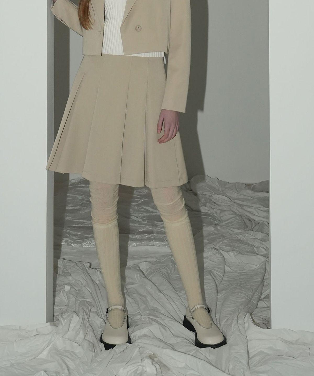 어반드레스(AVANDRESS) Alexis Belt Pleats Skirt - 4COL
