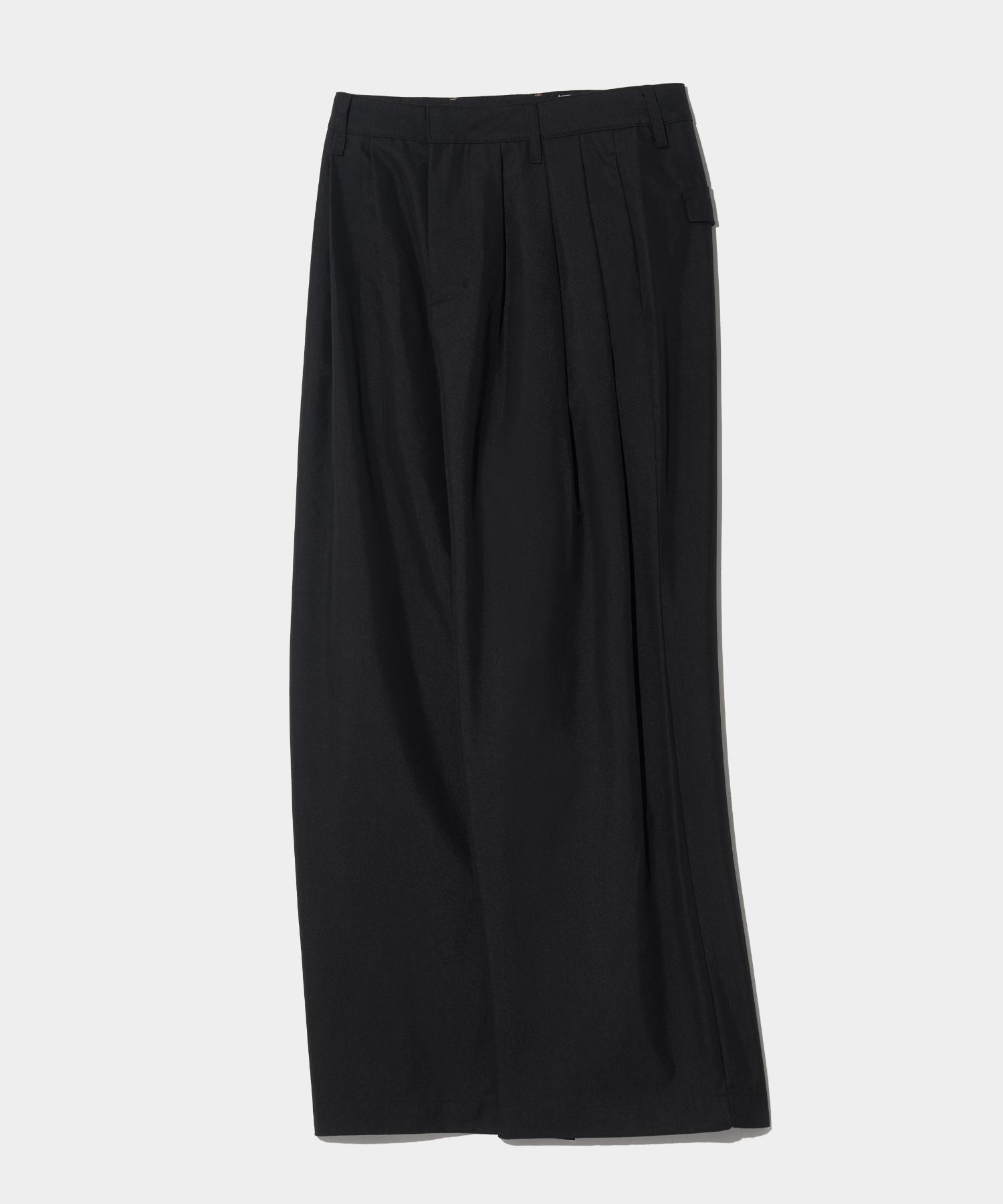 【SATUR】(W) Bliss 3-Tuck Wide Chino Pants - Classic Black MUSINSA | SATUR (W) Bliss Three Chin Wide Chino Pants