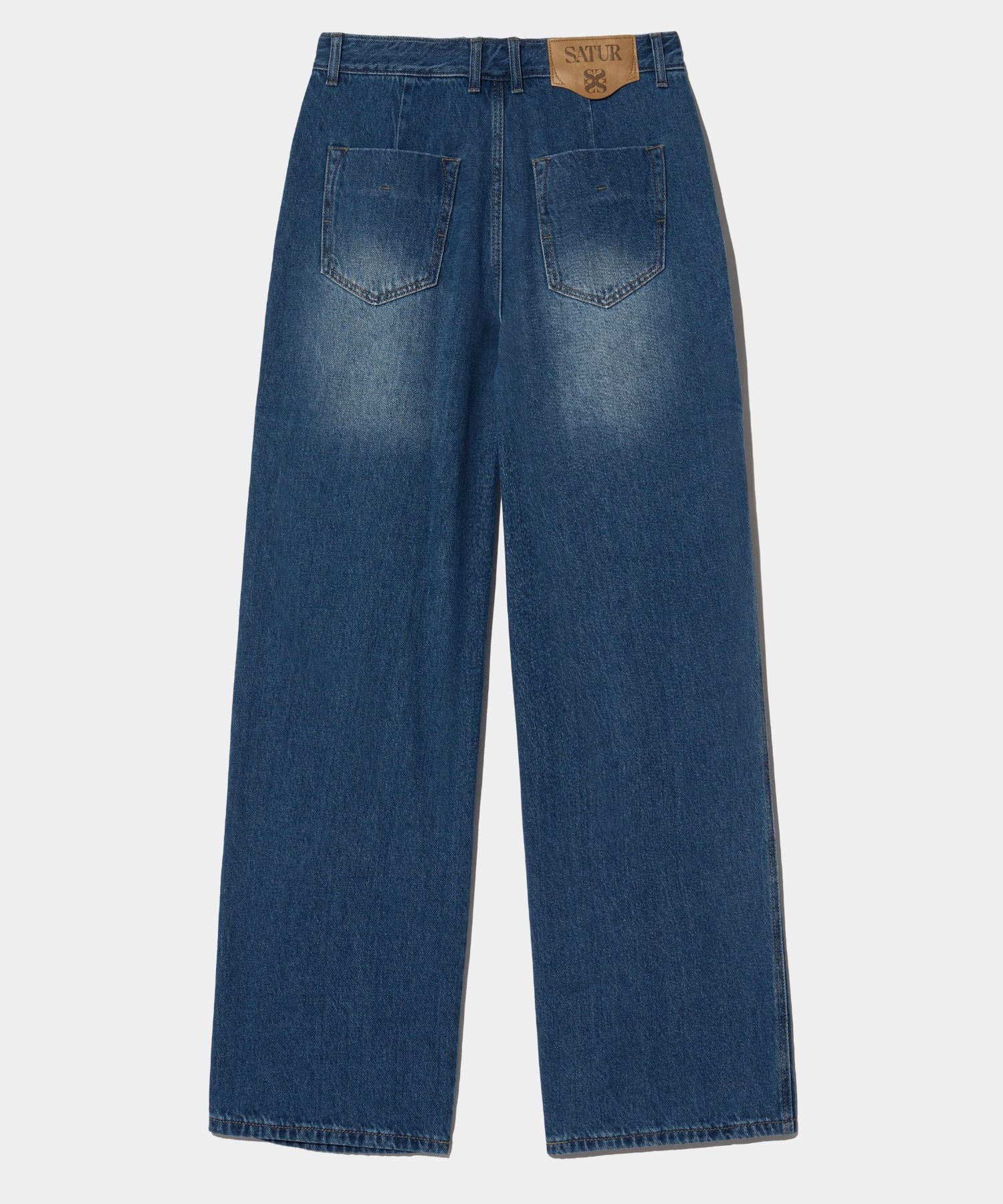 【SATUR】Vinales Retro 2-Tuck Denim Pants - Mid Blue MUSINSA | SATUR Vinales Retro Two Tuck Denim Pants Mid Blue