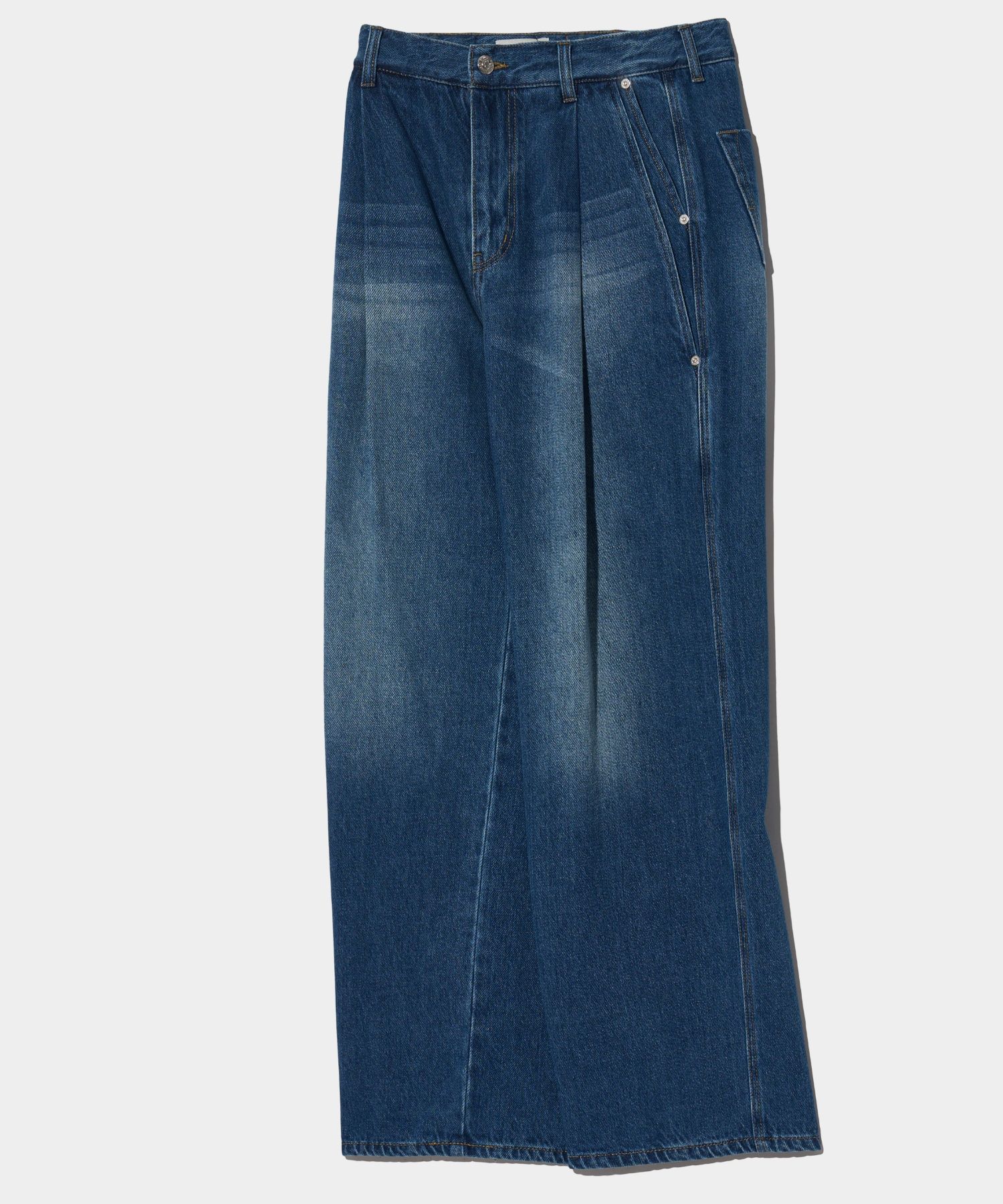 【SATUR】(W) Vinales Retro One Tuck Denim Pants - Light Blue MUSINSA | SATUR Vinales Retro Two Tuck Denim Pants Light Blue