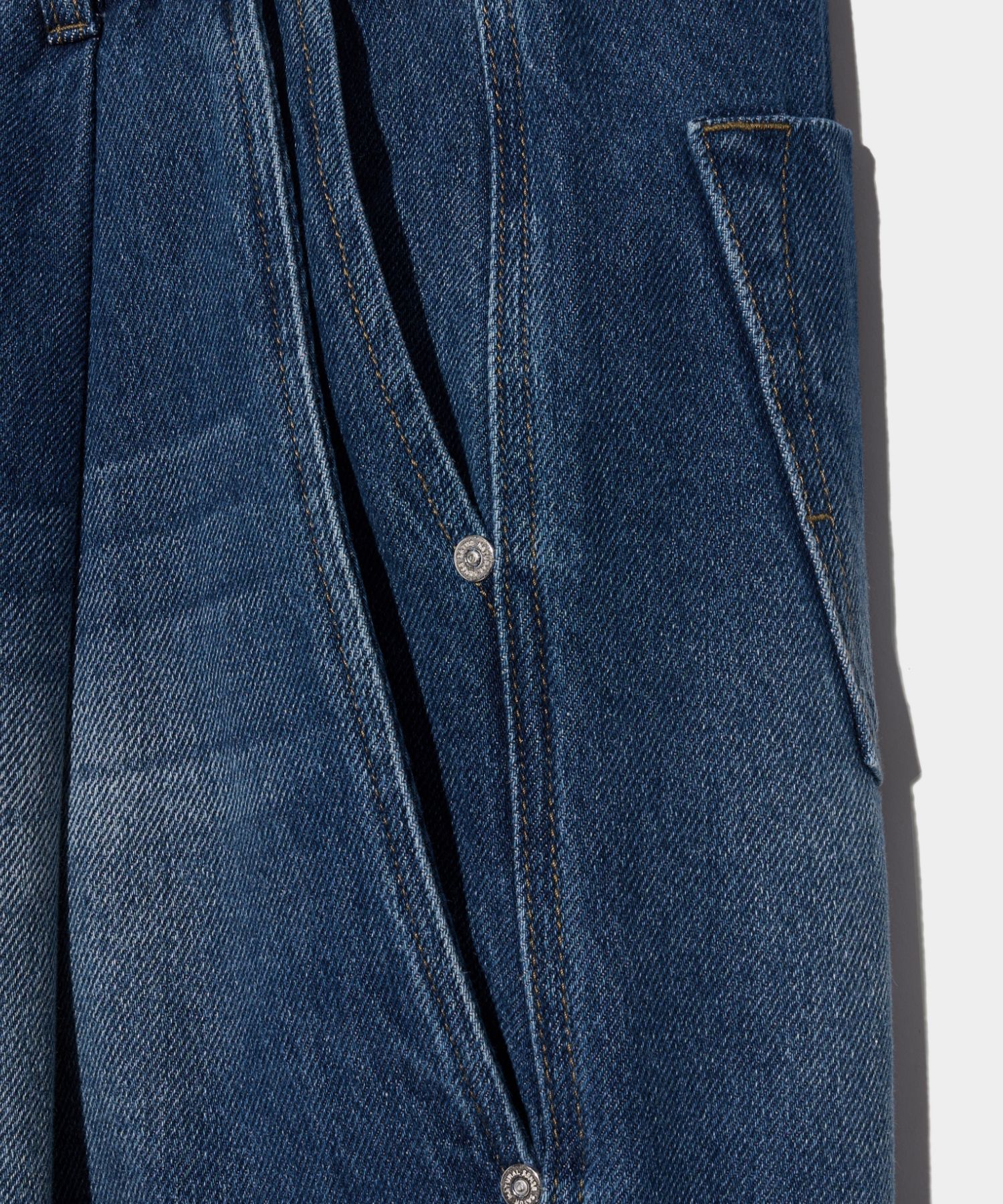 【SATUR】(W) Vinales Retro One Tuck Denim Pants - Mid Blue MUSINSA | SATUR (W) Vinales Retro One Tuck Denim Pants Mid Blue