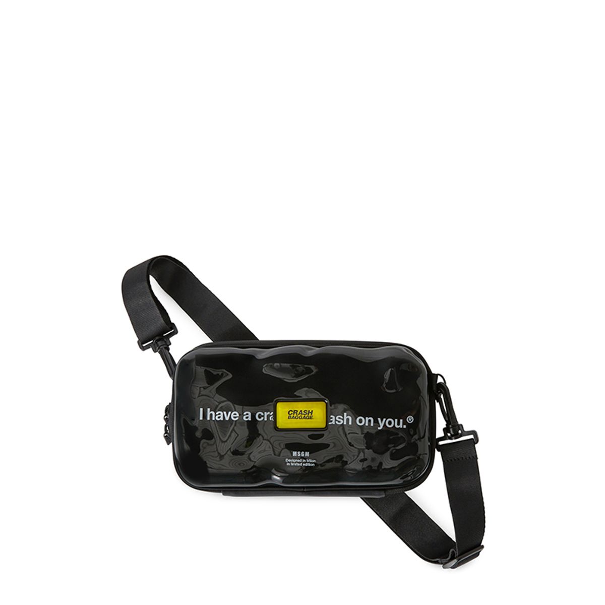 크래쉬배기지(CRASH BAGGAGE) 크래쉬배기지 X MSGM 아이콘 크로스백 BLACK CBG-2SAC403-99