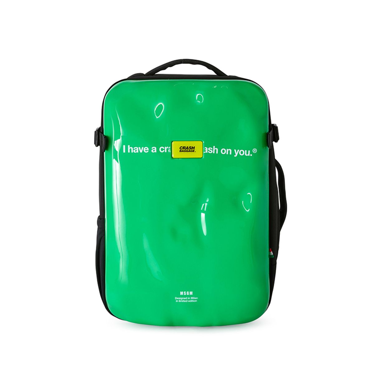 크래쉬배기지(CRASH BAGGAGE) 크래쉬배기지 X MSGM 아이코닉 백팩 GREEN CBG-2SBG404-35