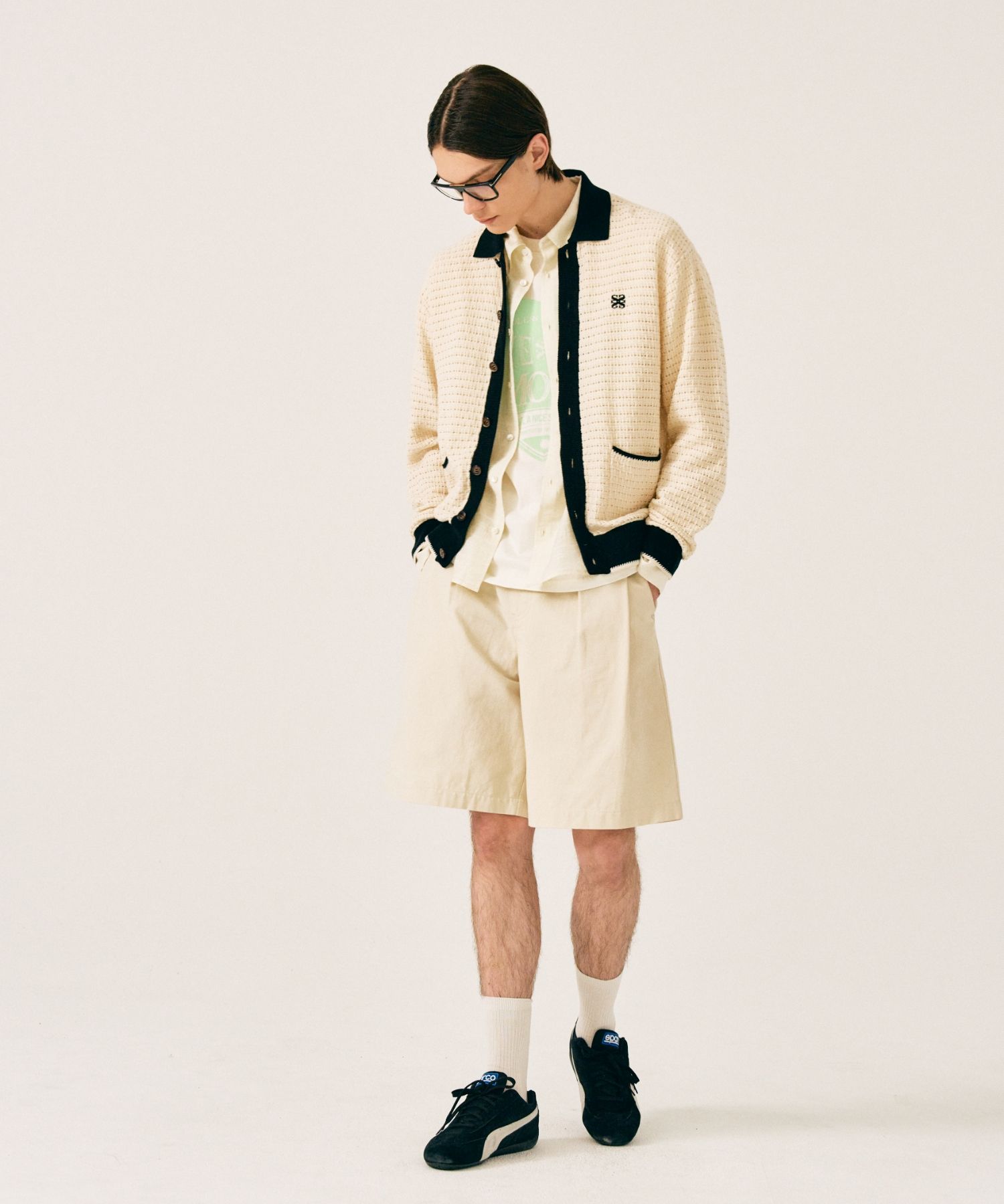 ★SATUR★Bluff Collar Knit Cardigan MUSINSA | SATUR Bluff Collar Knit Cardigan Resort Cream