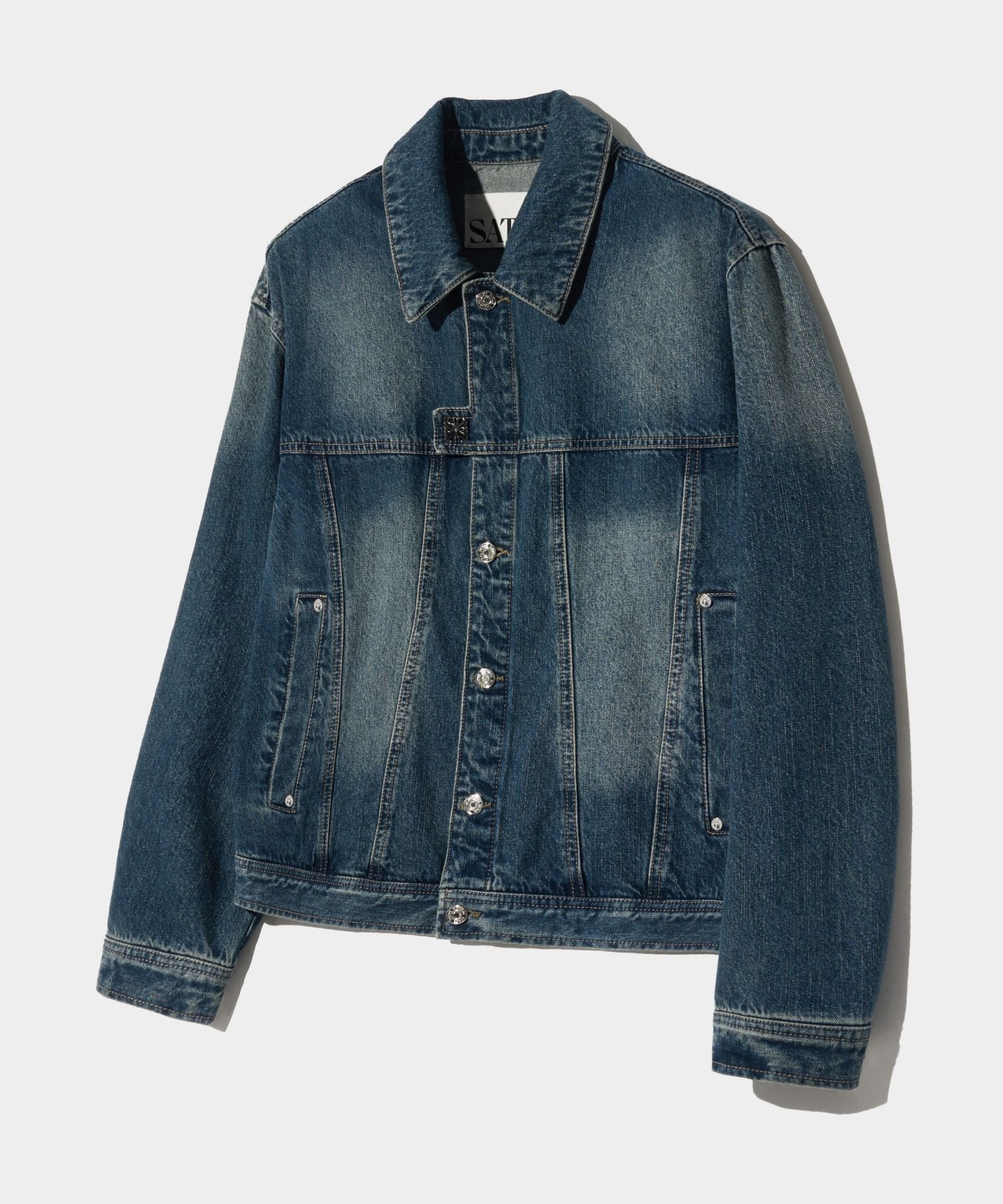 Manusmachina 刺繍デニムジャケット MUSINSA公式 | SATUR Symbol Brooch Denim Trucker Jacket Union