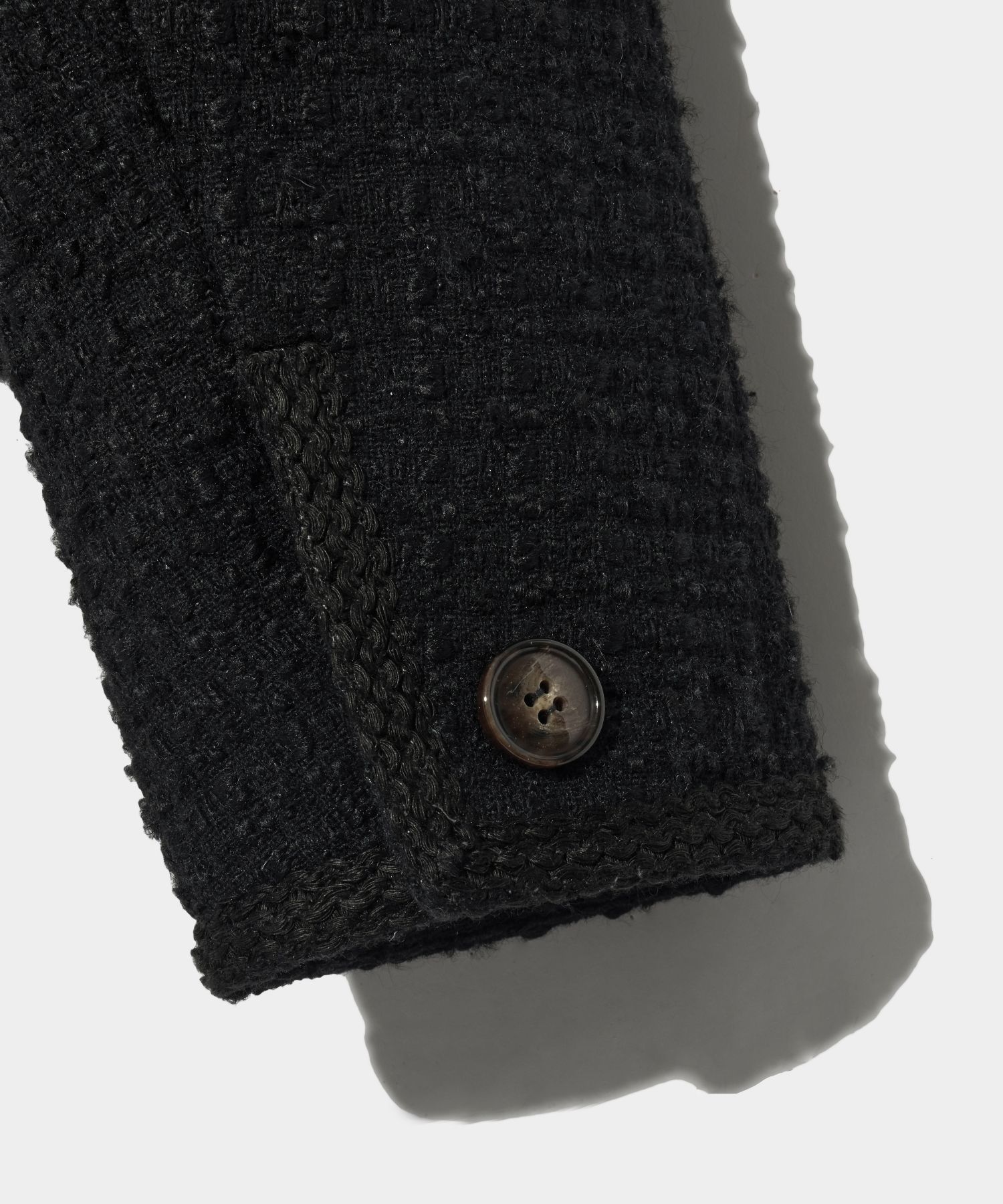 MUSINSA | SATUR Aachen wool blend collar tweed jacket resort