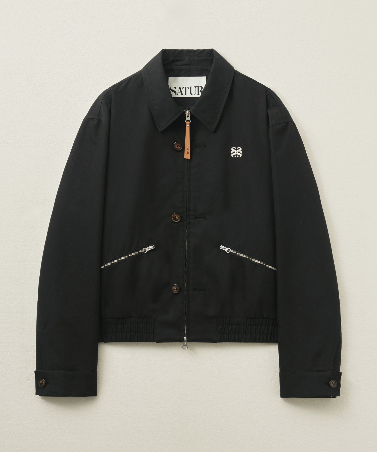 ★2024SS新作★SATUR★Teo Cotton Collar Short Jacket MUSINSA | SATUR Theo Cotton Collar Short Jacket Resort Black