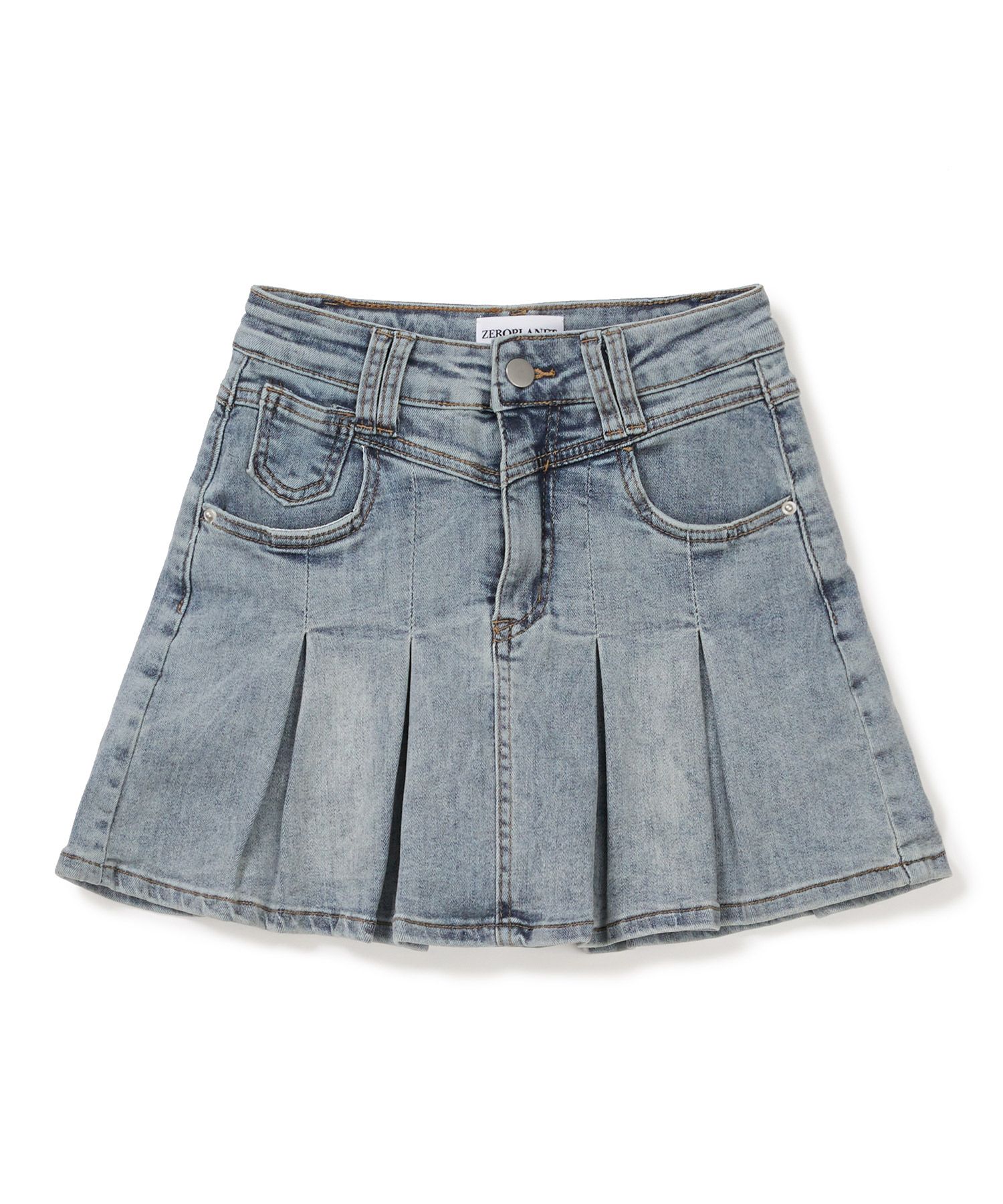 ミニスカート ZEROPLANET Nikita Denim Pleated Skirt Pants LIGHT DENIM Z24S MUSINSA | ZEROPLANET Nikita denim pleated skirt pants [LIGHT
