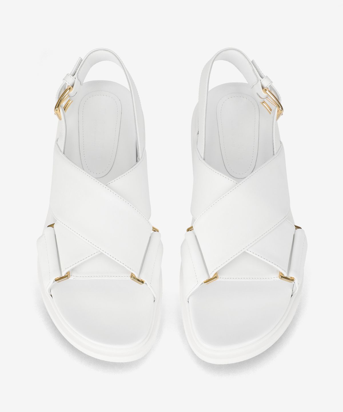 마르니(MARNI) 퍼스벳 크리스크로스 샌들 - 릴리 화이트 / FBMS015701P361400W01