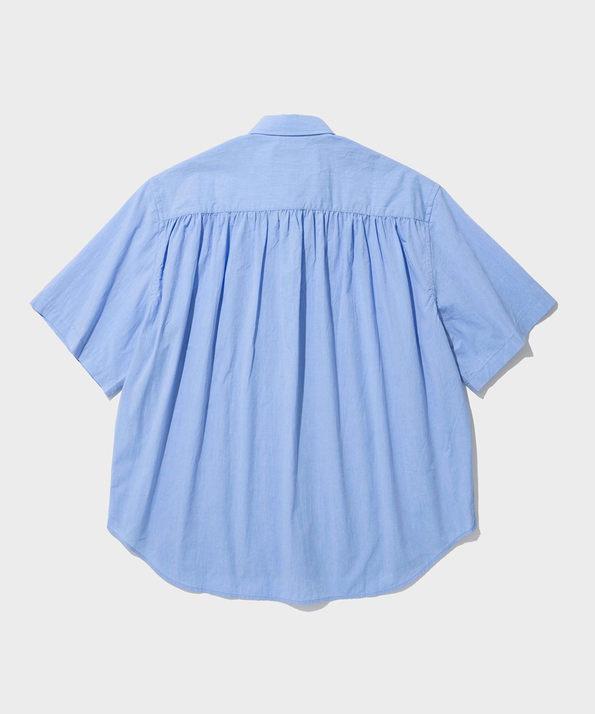셔터(SHIRTER) SHIRRING PULLOVER HALF SHIRT (SKY BLUE)