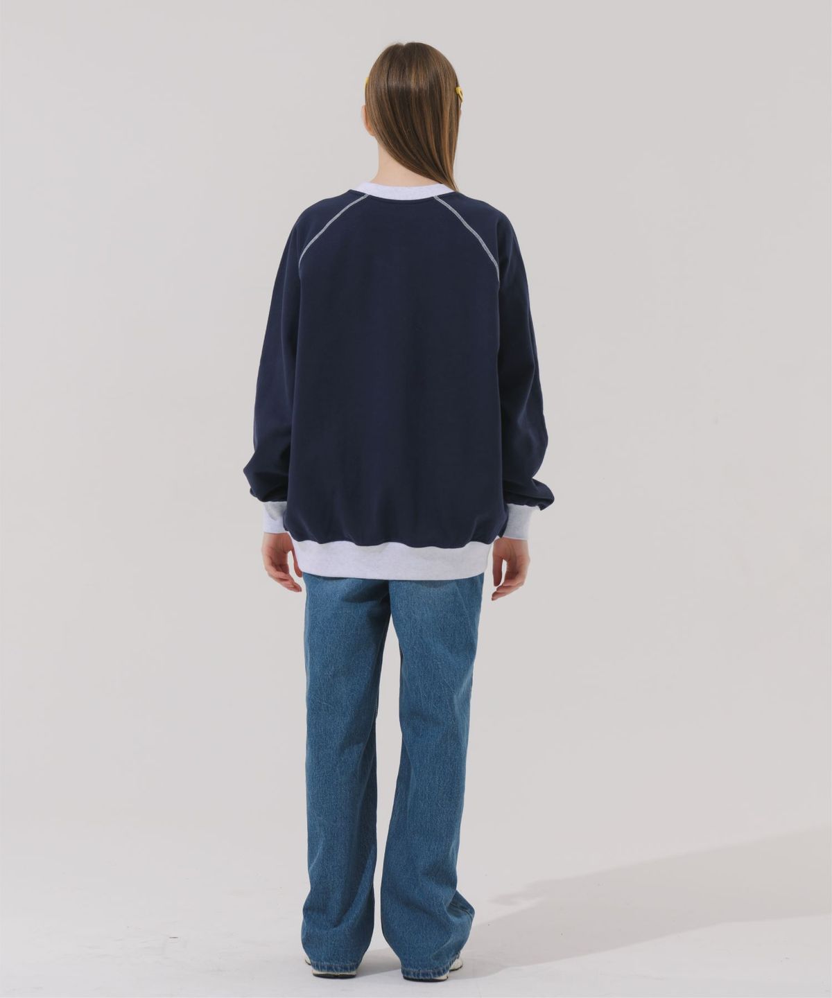 바쥬비쥬(BAJOO BIJOO) VINTAGE CAR RAGLAN SWEATSHIRT [NAVY]
