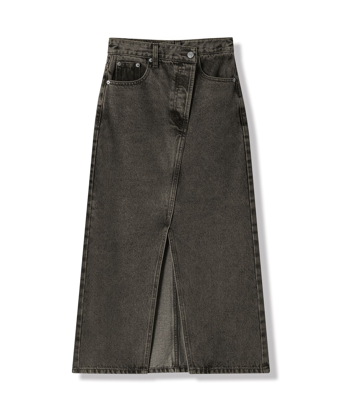 어반드레스(AVANDRESS) Stella Slit Long Denim Skirt - 4COL