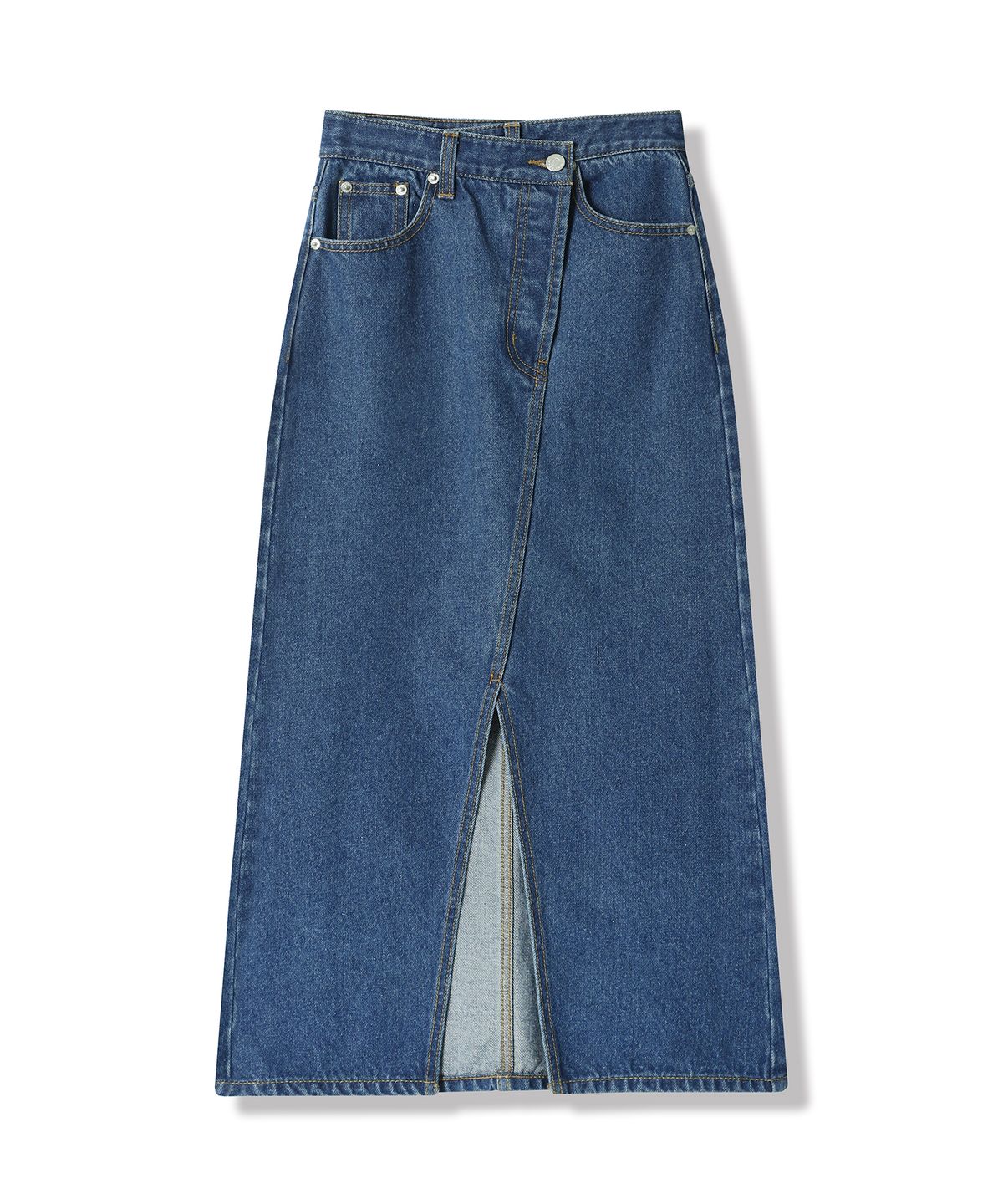 어반드레스(AVANDRESS) Stella Slit Long Denim Skirt - 4COL
