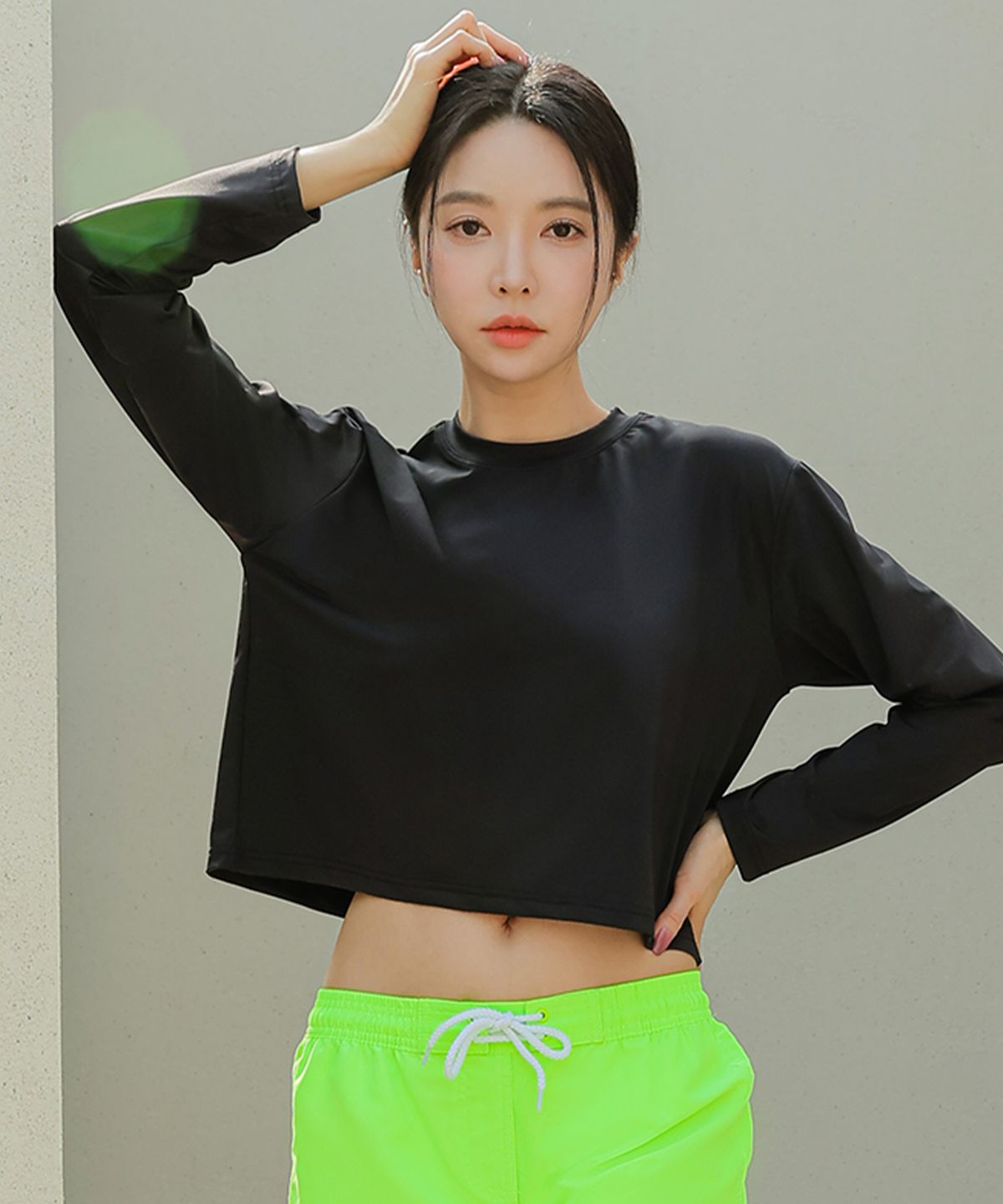 벤디스(VENDIS) 에리카 크롭 긴팔 래쉬가드