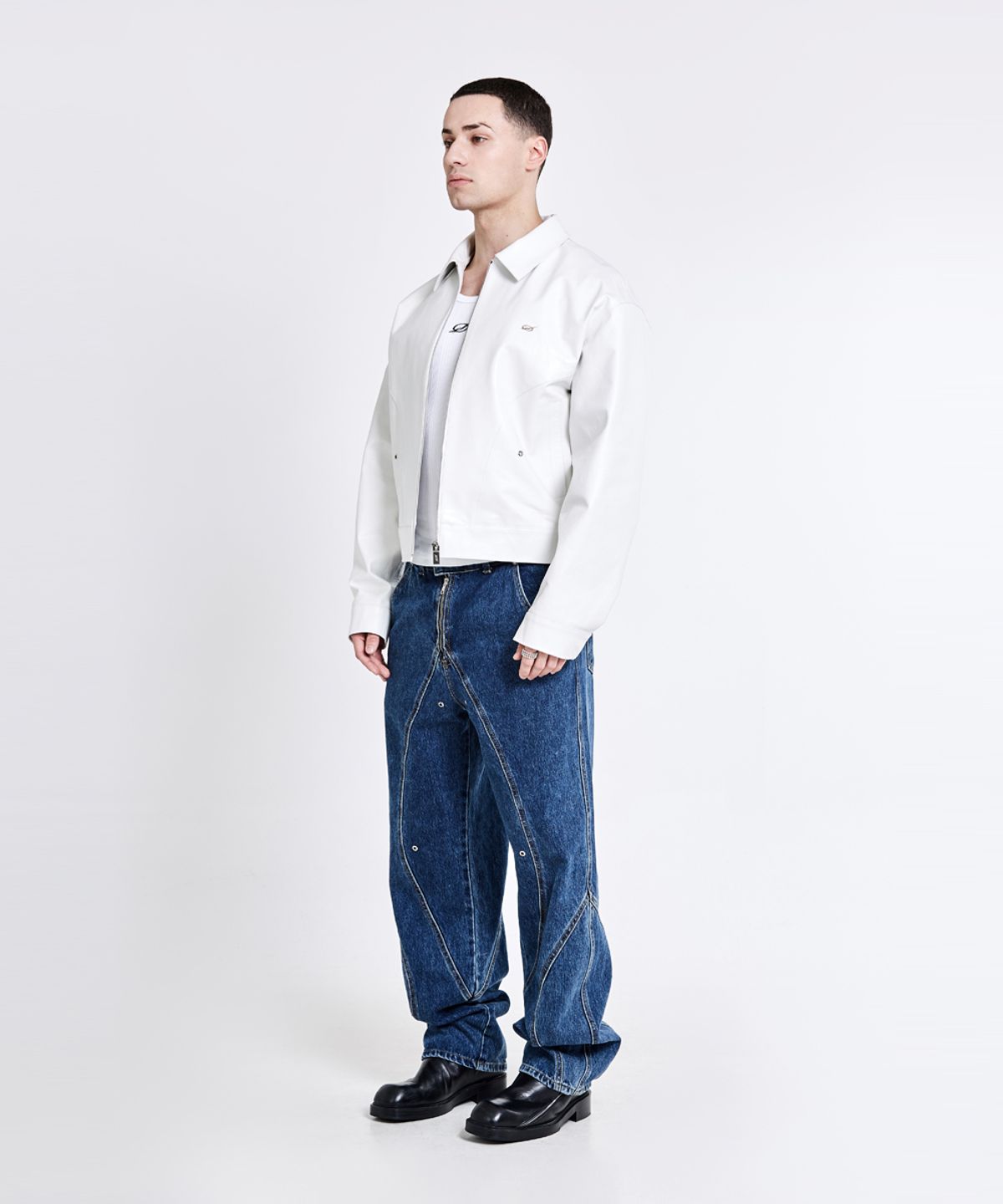 51퍼센트(51PERCENT) Bulky Leather Jacket - White