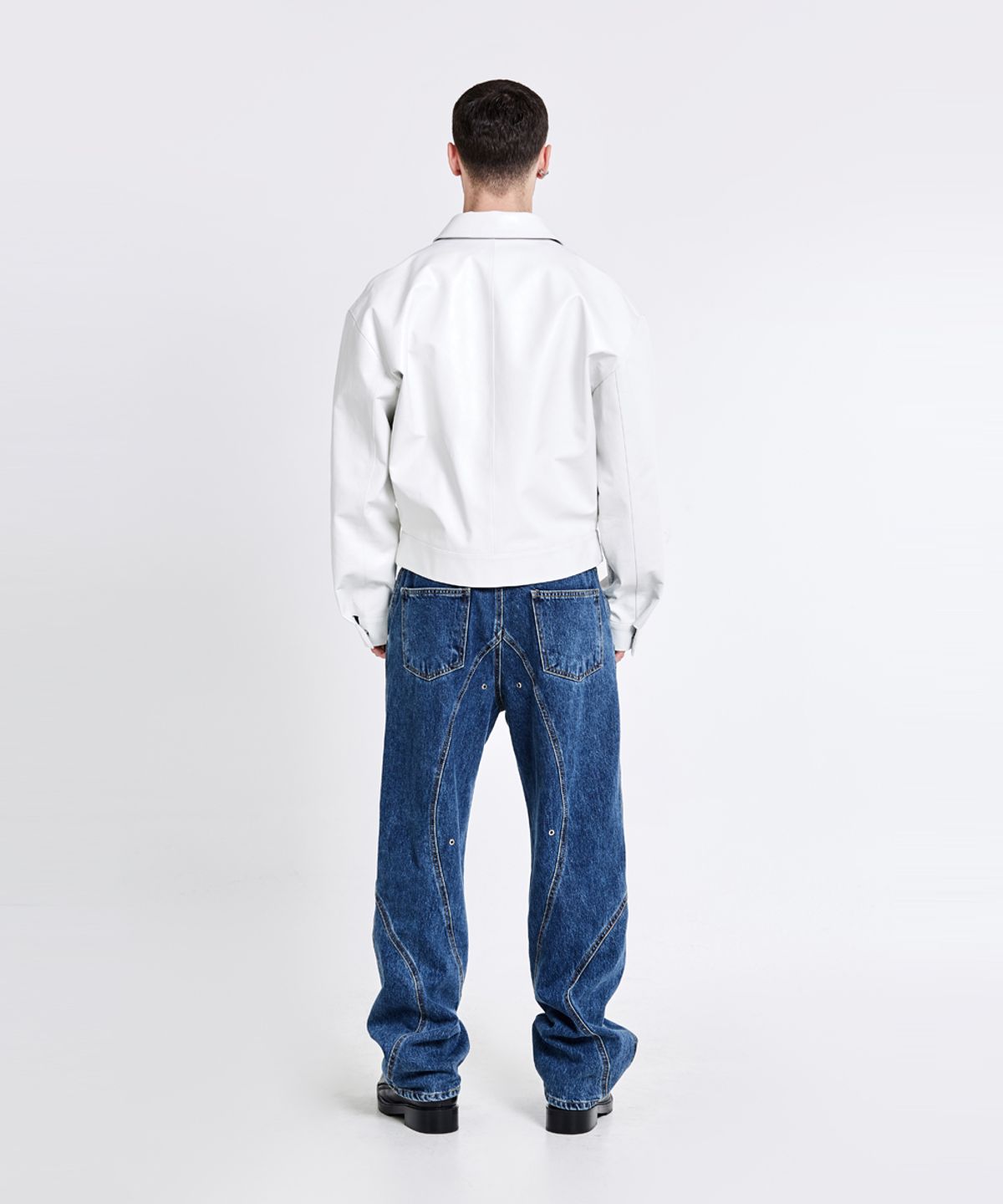 51퍼센트(51PERCENT) Bulky Leather Jacket - White