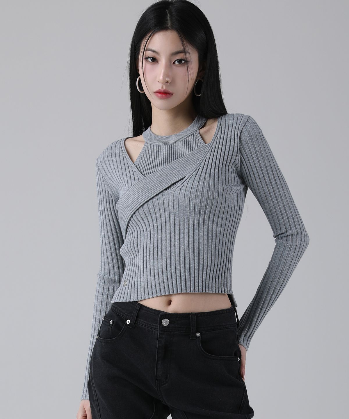 어반드레스(AVANDRESS) Laon Cross V-neck Knit Set - 6COL