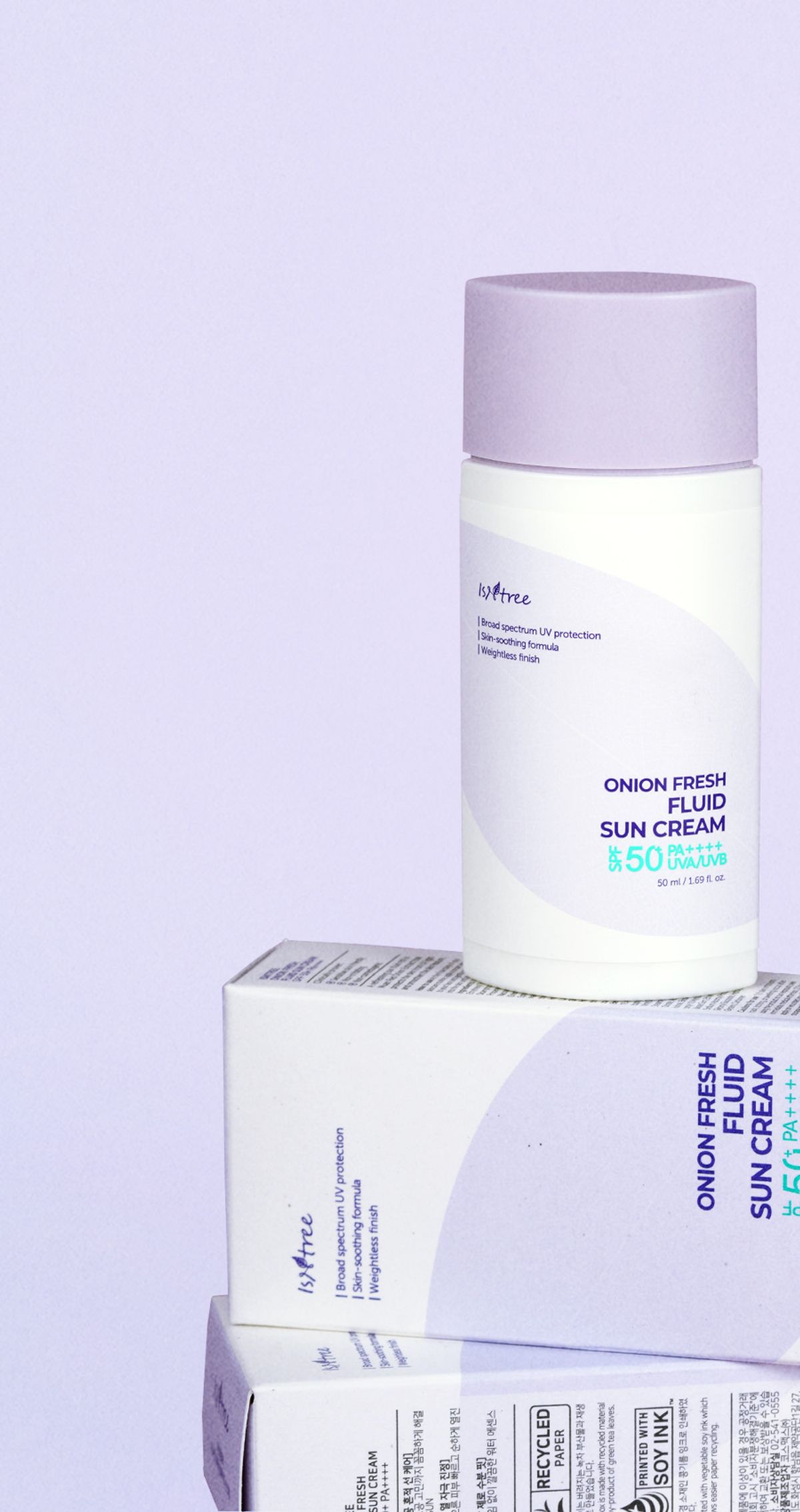 이즈앤트리(ISNTREE) 어니언 프레쉬 플루이드 선크림 50ml (증정: 플럼 부스터 2ml 2EA)