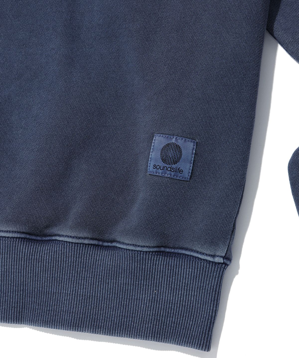 사운즈라이프(SOUNDSLIFE) Vintage Pigment Hoodie Pullover Navy