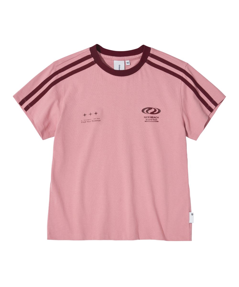 MUSINSA公式 | URBANDTYPE フットボールジャージTシャツ_ピンク