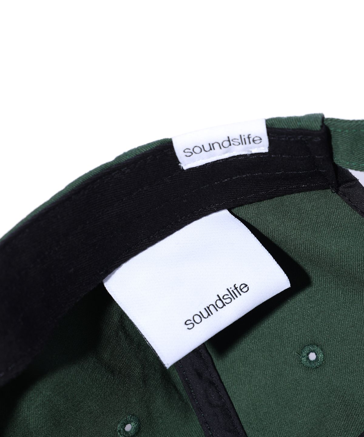 사운즈라이프(SOUNDSLIFE) Vintage Lettering Washing Ball Cap Green