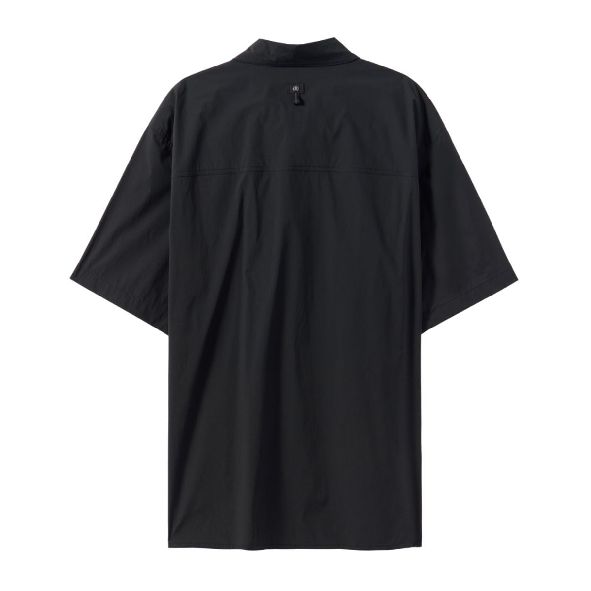 브롬톤 런던(BROMPTON LONDON) NYLON SET HALF SLEEVE SHIRT - BLACK (P242MSH234)
