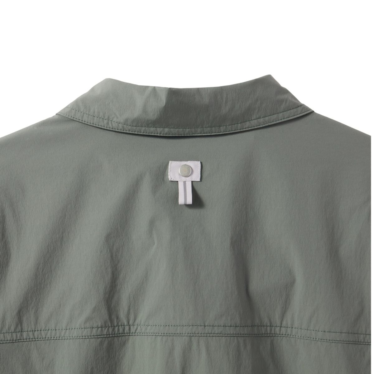 브롬톤 런던(BROMPTON LONDON) NYLON SET HALF SLEEVE SHIRT - KHAKI (P242MSH234)
