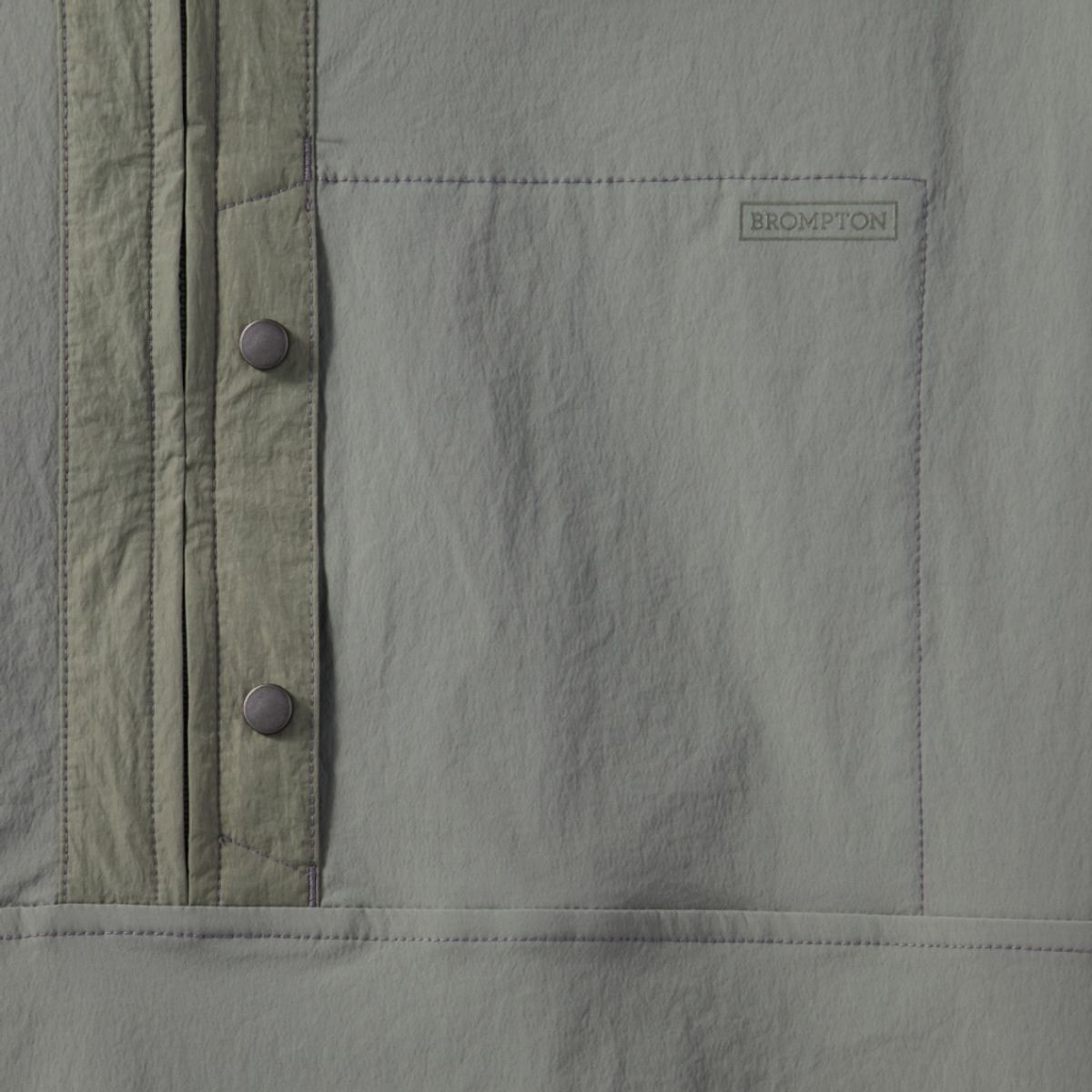 브롬톤 런던(BROMPTON LONDON) HALF SLEEVE ANORAK - KHAKI (P242UAN132)