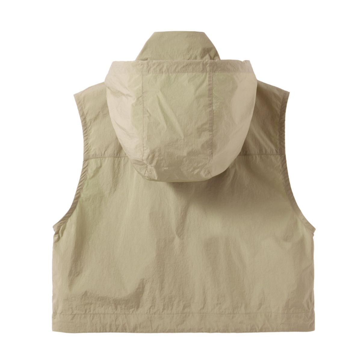 브롬톤 런던(BROMPTON LONDON) W CROPPED FULL ZIP VEST - BEIGE (P242WVT352)