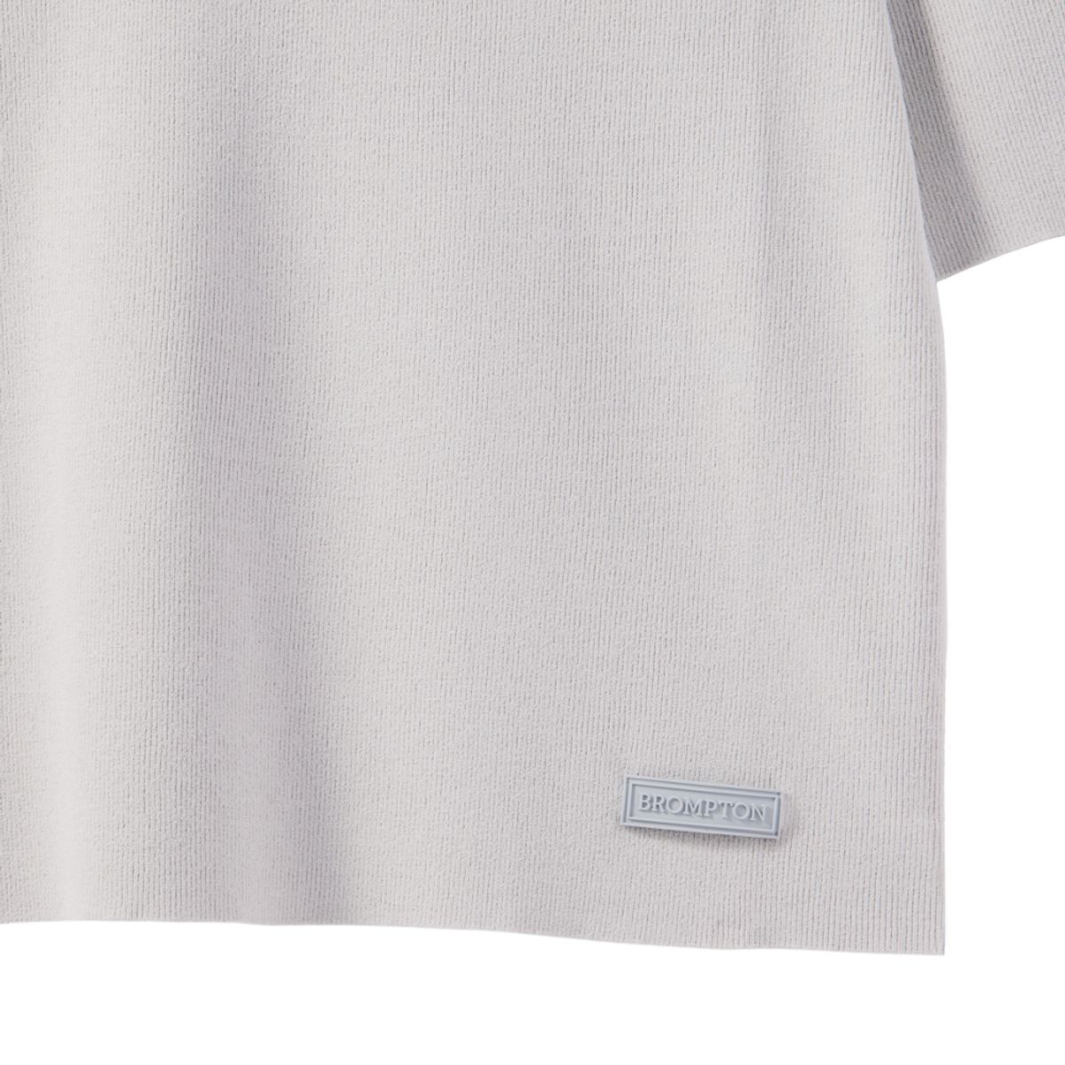 브롬톤 런던(BROMPTON LONDON) W COMMUTER HALF SLEEVE KNIT - L/GREY (P242WKT351)
