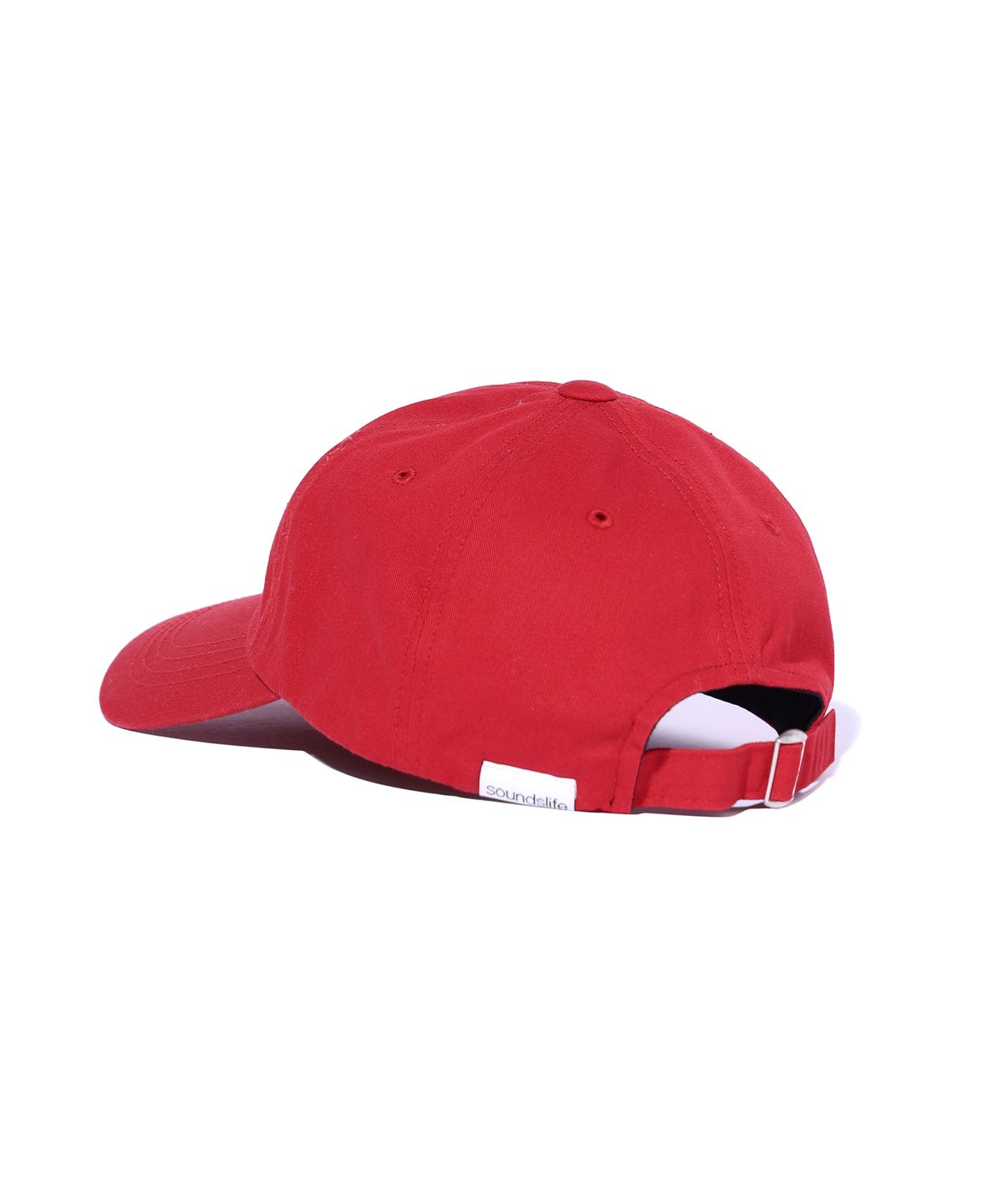 사운즈라이프(SOUNDSLIFE) Vintage Lettering Washing Ball Cap Red